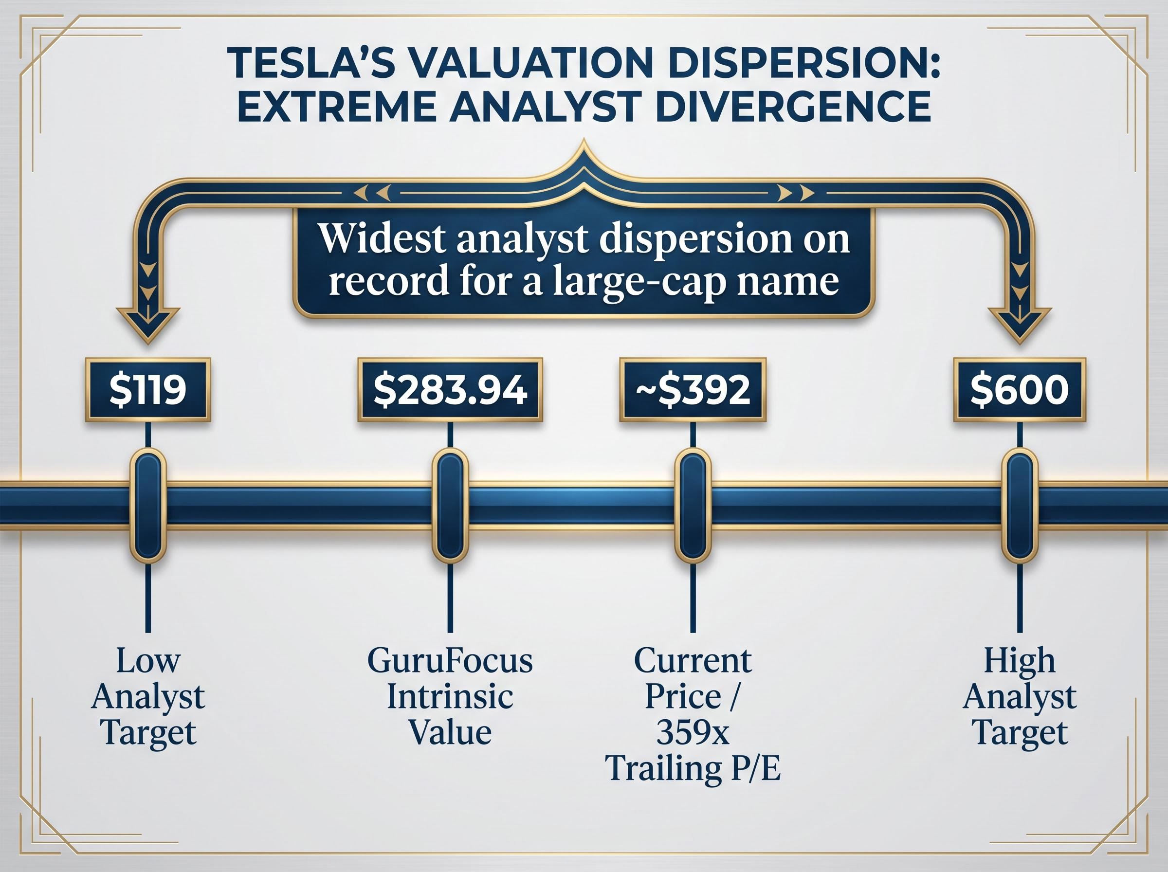 The Narrative Premium: Valuation Anchors and Analyst Dispersion