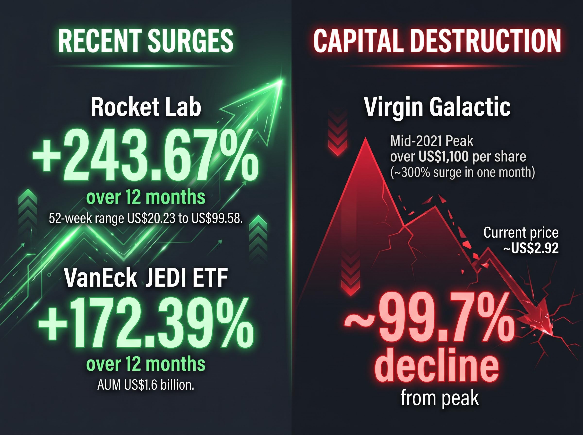 Sector Volatility: Triple-Digit Returns vs. Capital Destruction