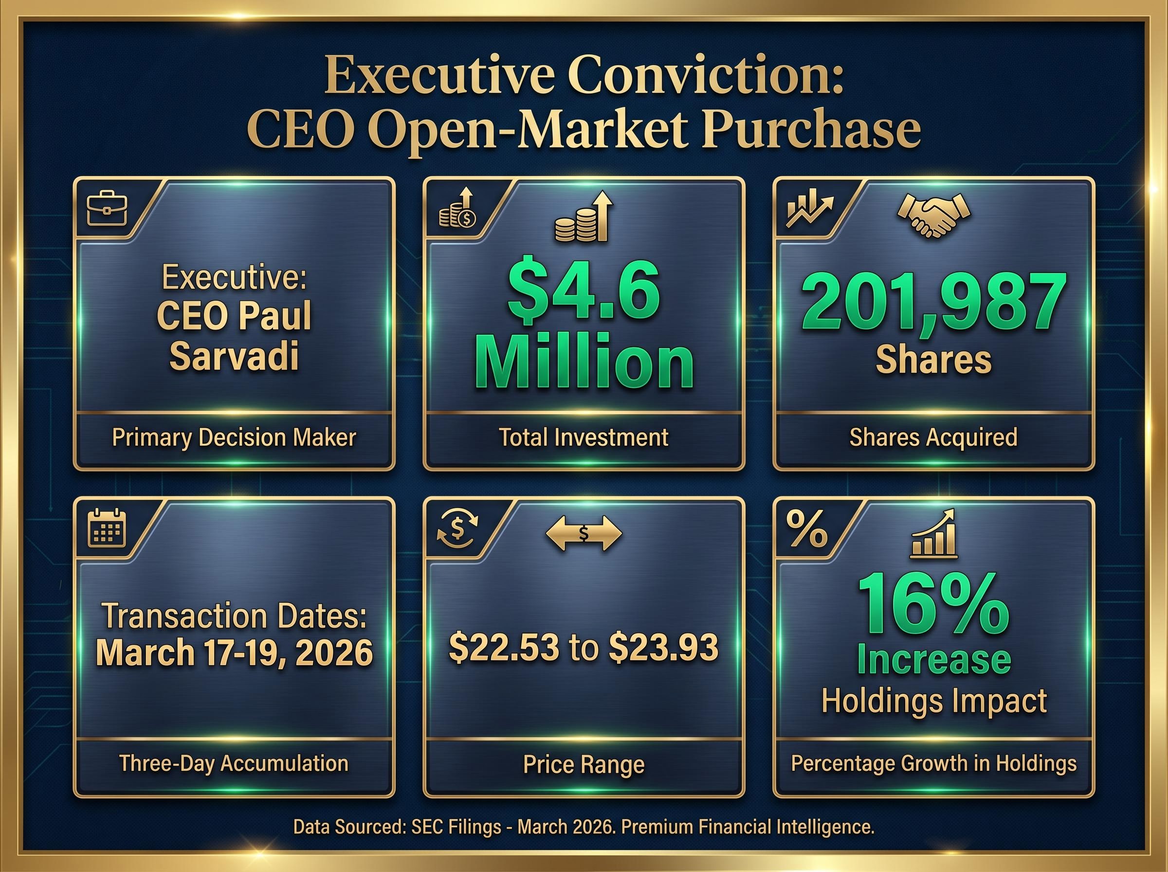 Executive Conviction: CEO Paul Sarvadi's Open-Market Purchase