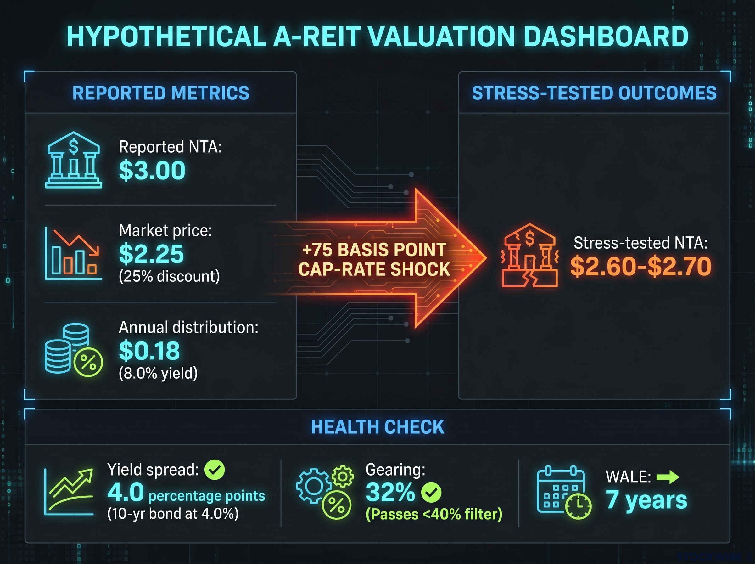 Hypothetical A-REIT Valuation Dashboard