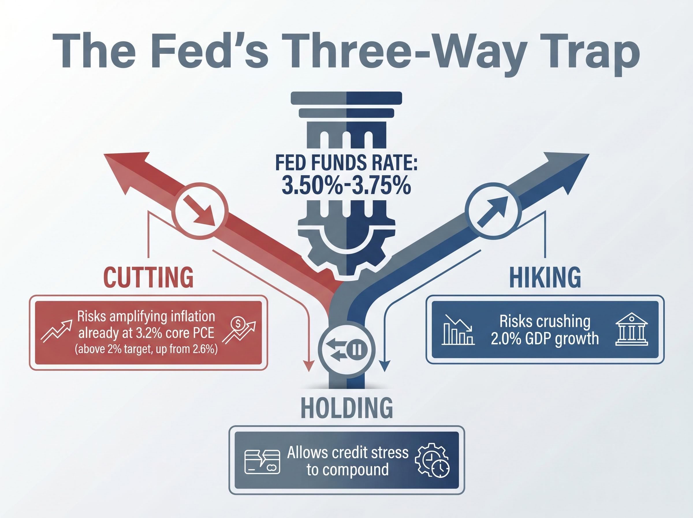 The Fed's Three-Way Trap