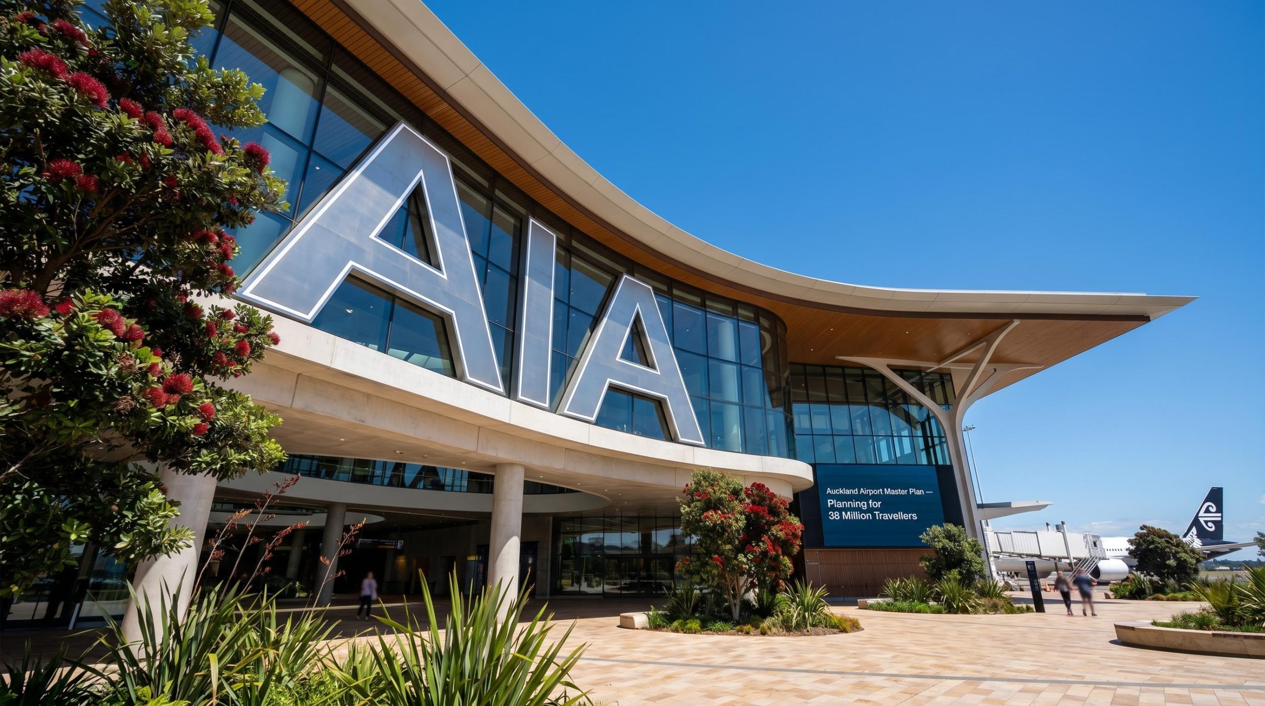Auckland Airport terminal exterior