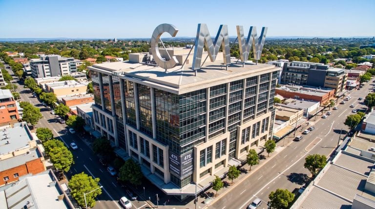 Building with GMW initials