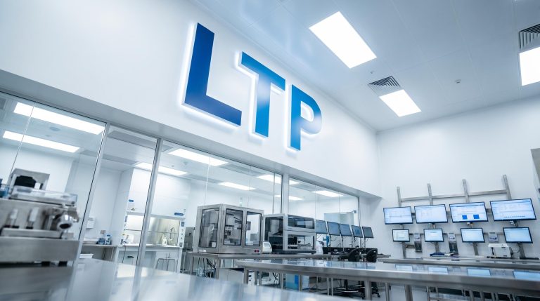 Modern lab with screens