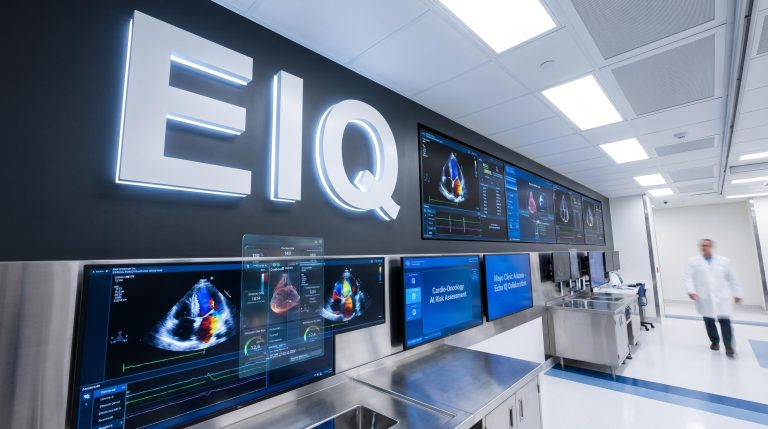 Medical lab with screens