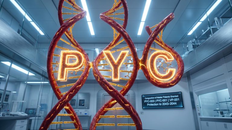 DNA with glowing letters