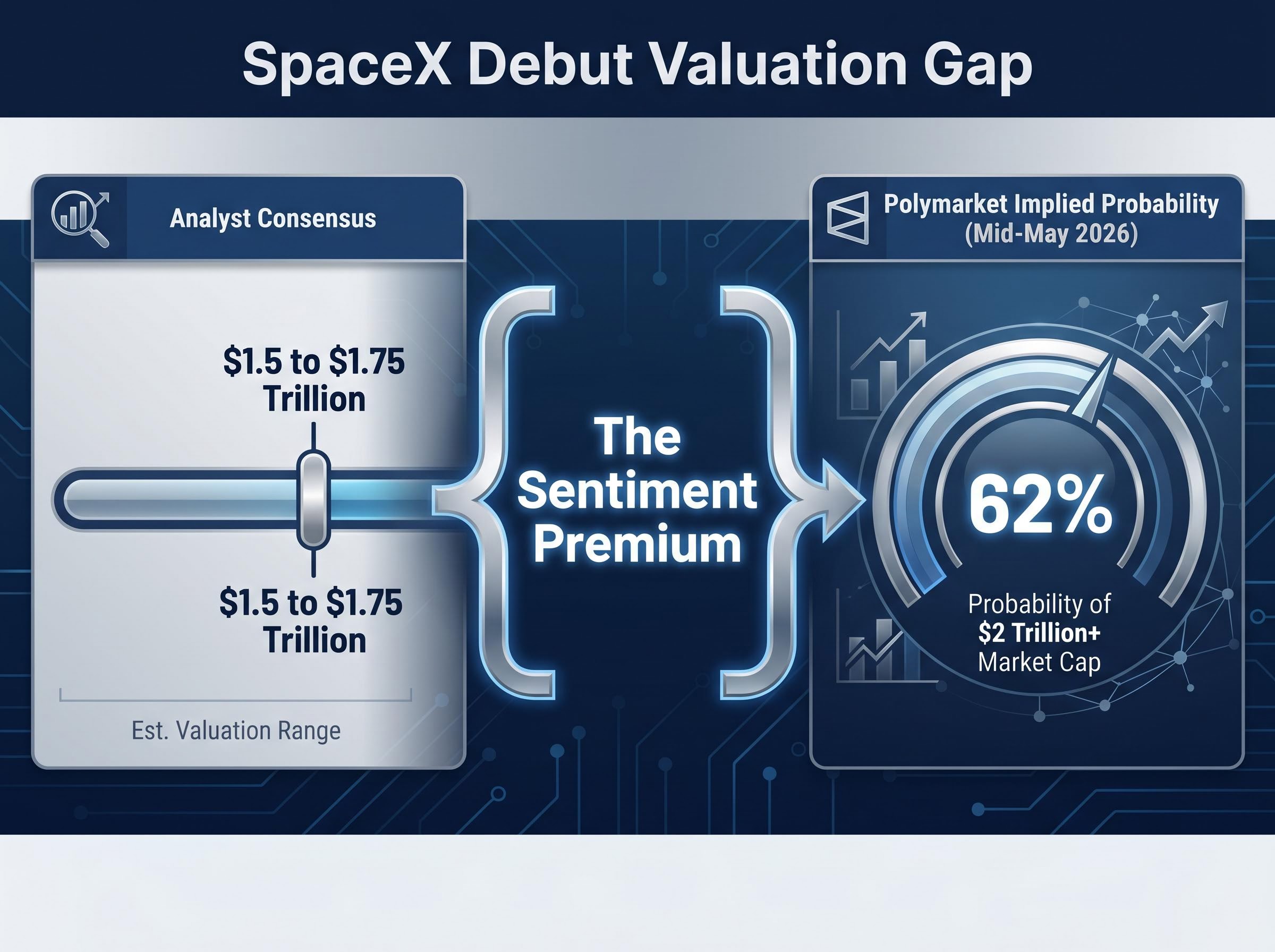 Mind the Gap: Analyst Consensus vs. Market Sentiment for SpaceX