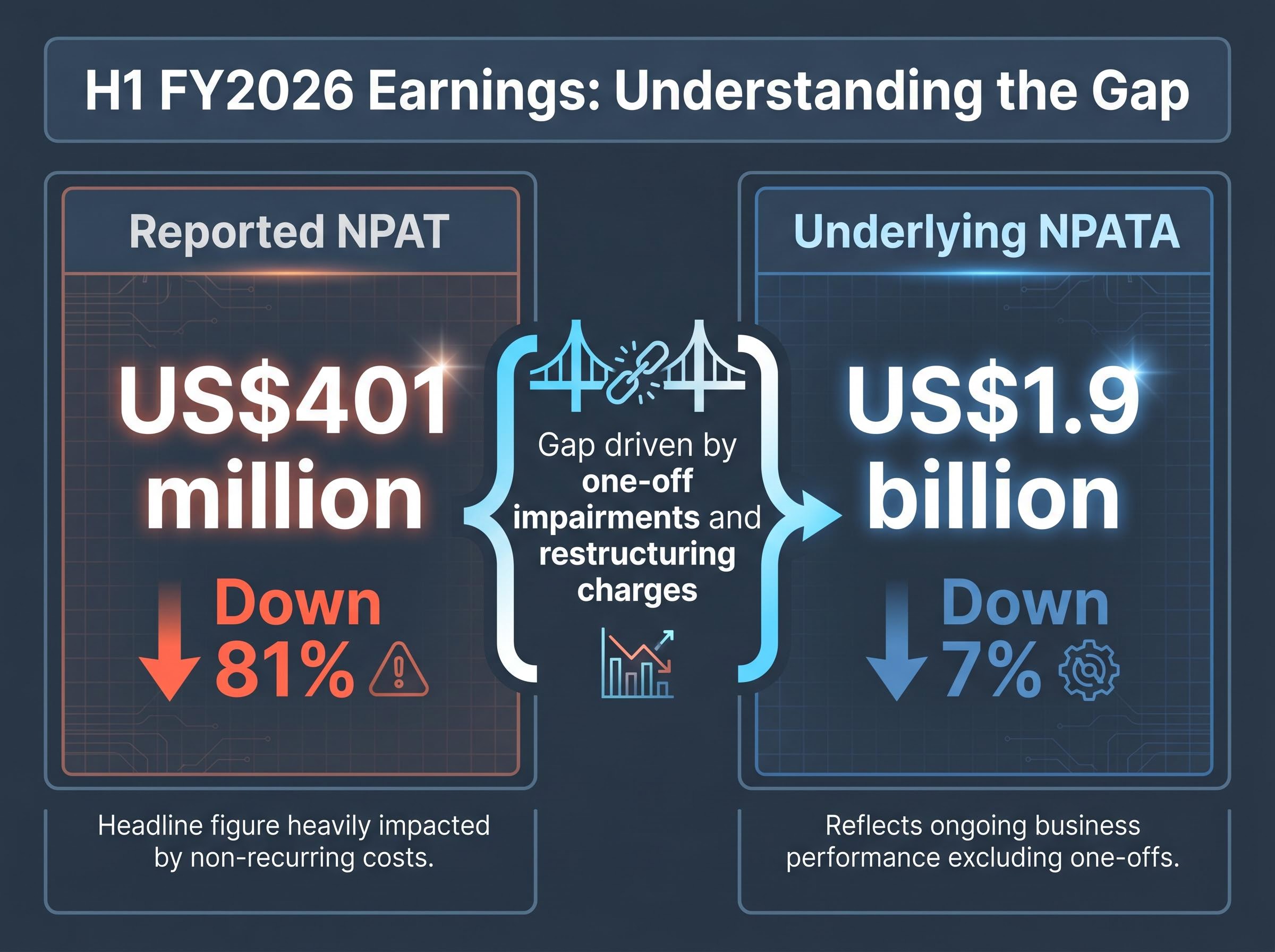 Understanding the Earnings Gap: Reported NPAT vs Underlying NPATA