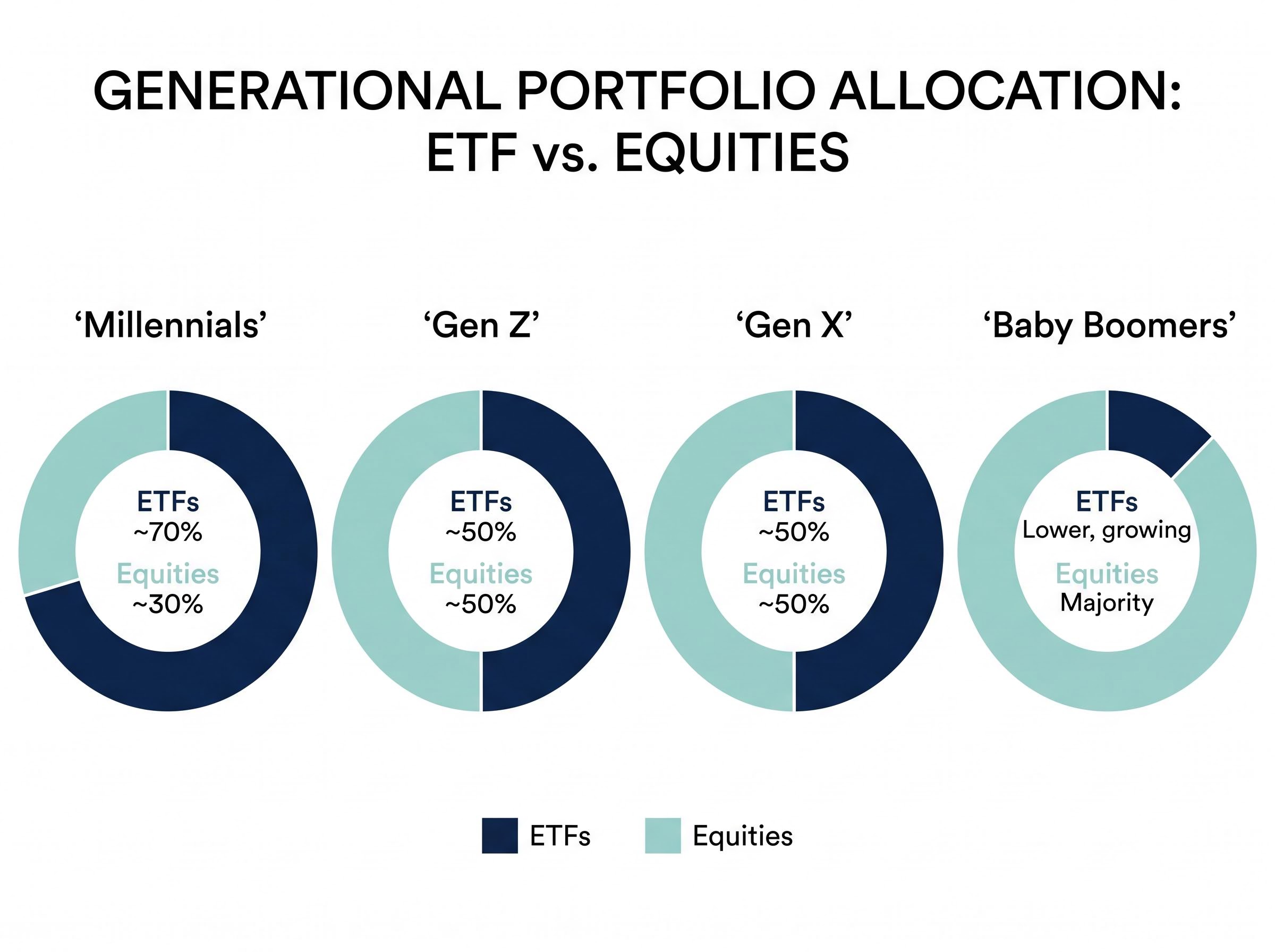 Generational ETF vs. Equities Allocation Split