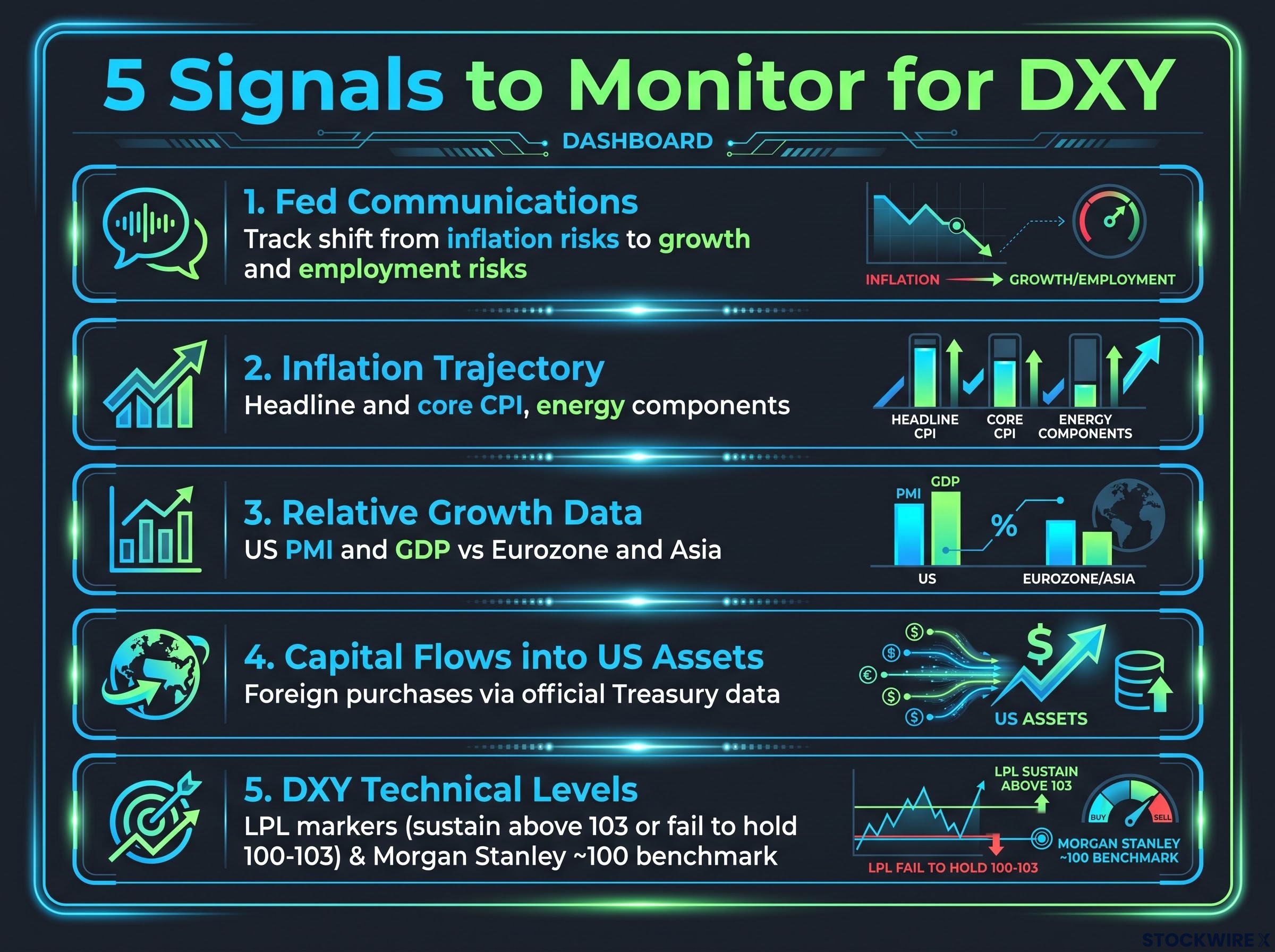 5 Signals to Monitor for the DXY Rally