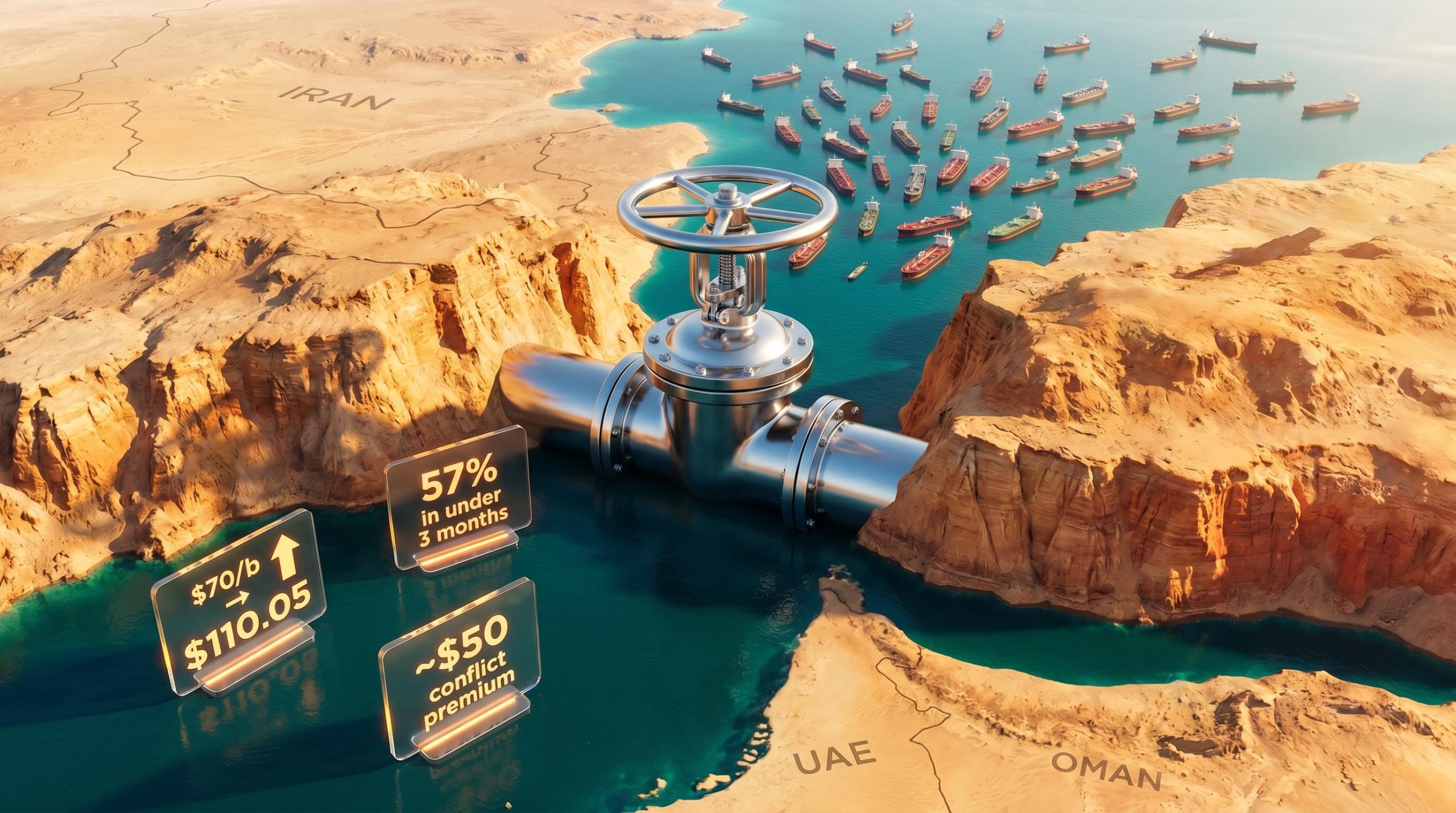 Brent crude oil price surge: Strait of Hormuz locked shut with 10.8 mb/d removed from global supply