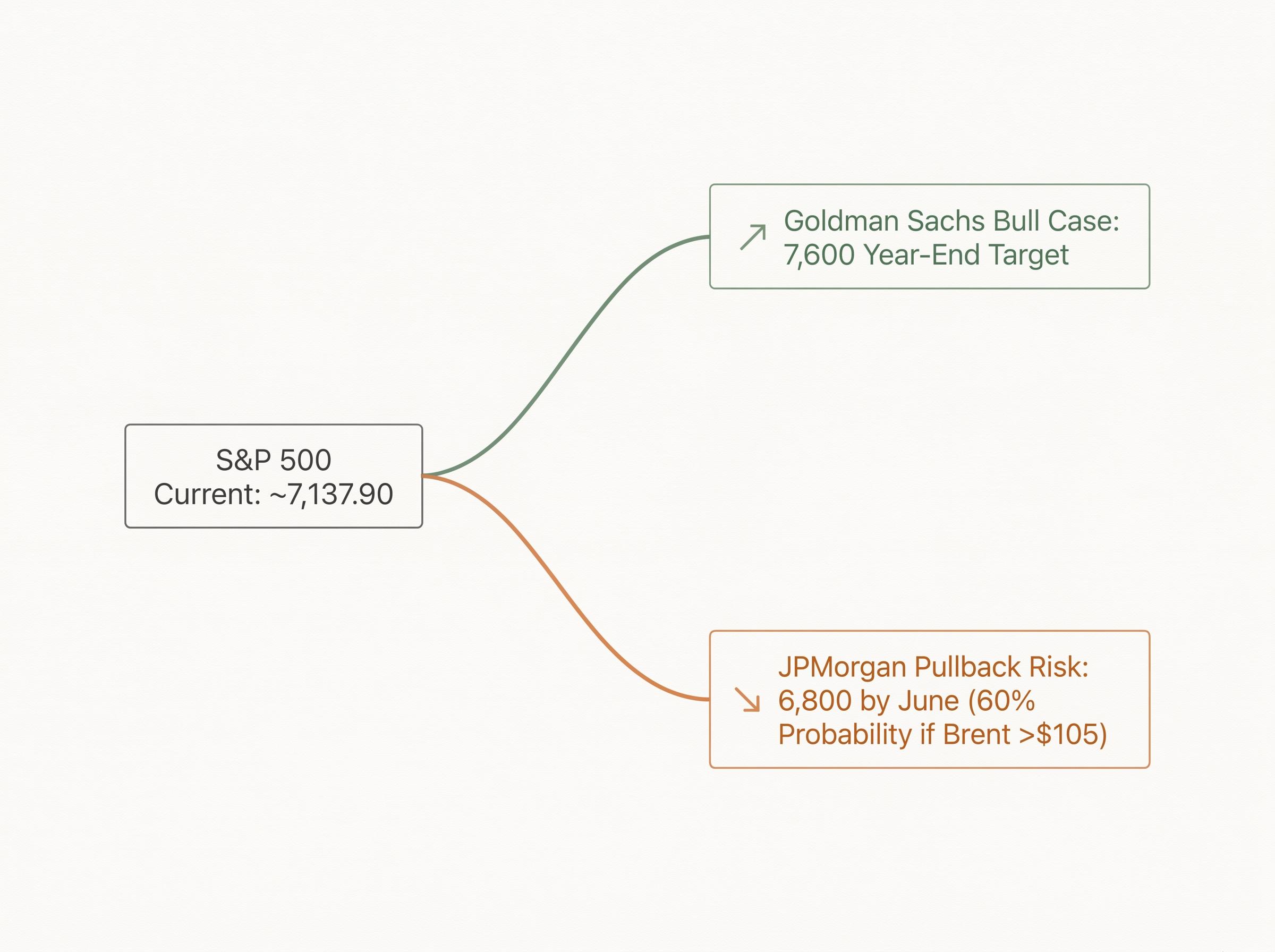 Competing S&P 500 Analyst Scenarios