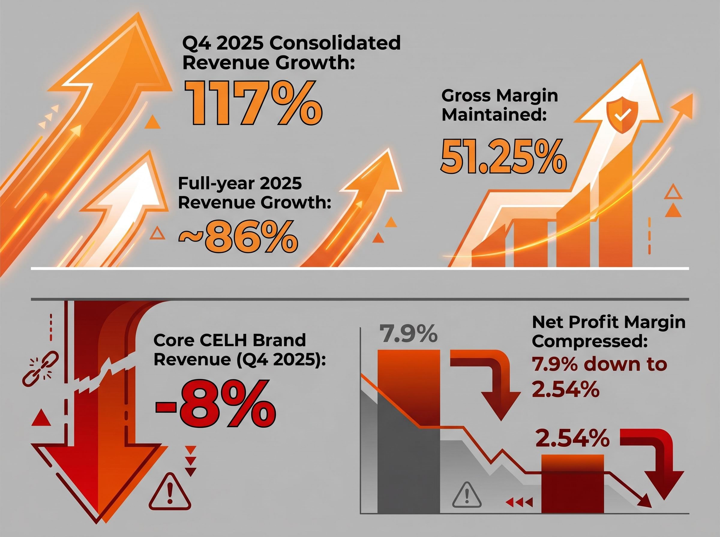 The Celsius Divergence: Headline Growth vs. Core Brand Decline