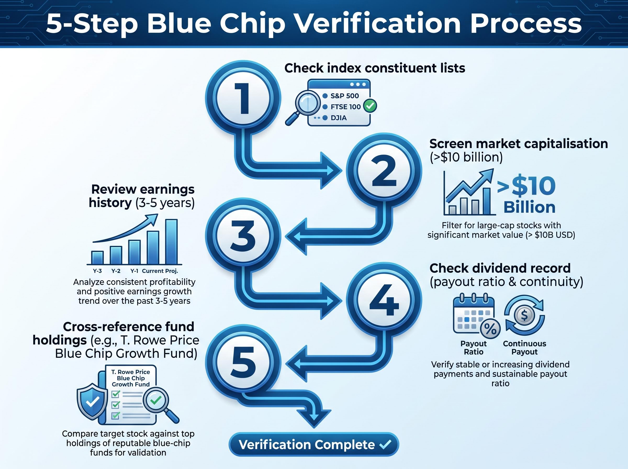 5-Step Blue Chip Verification Process