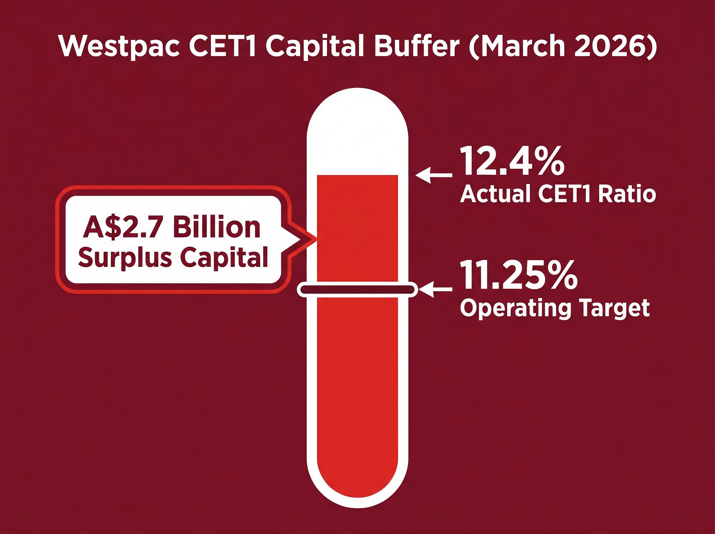 Visualizing Westpac's A$2.7B Capital Surplus