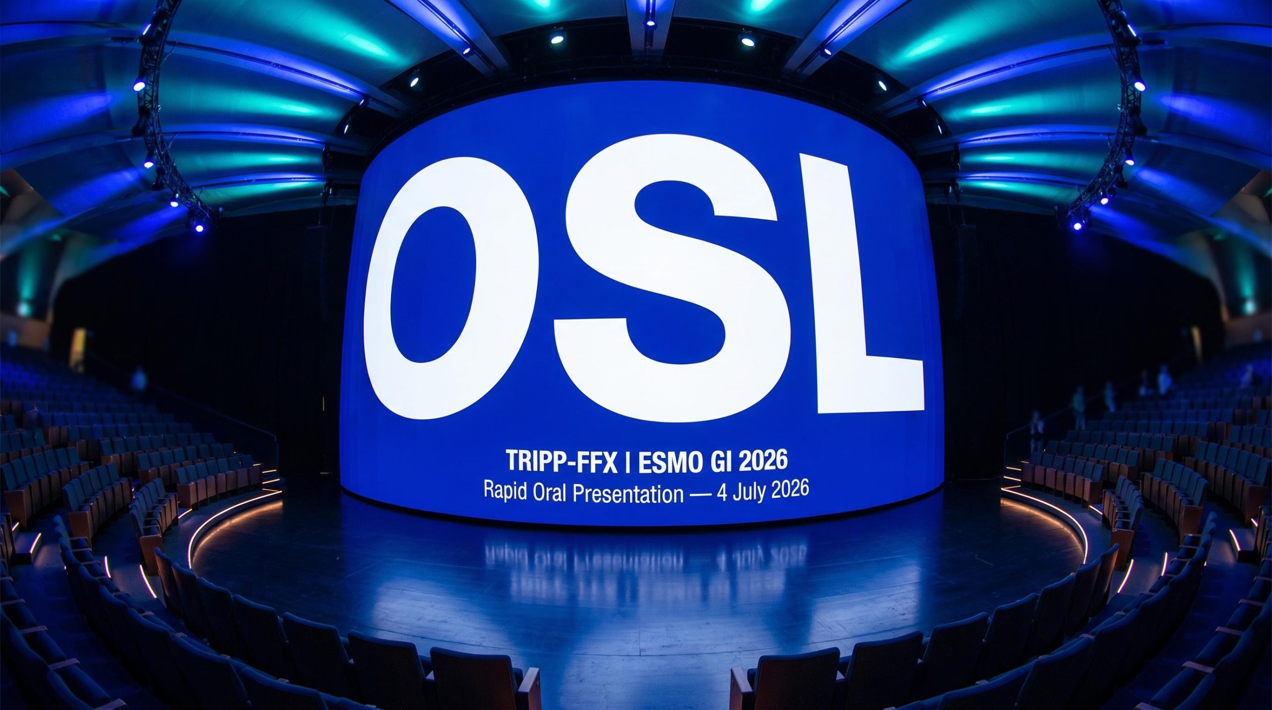 Blue stage display screen