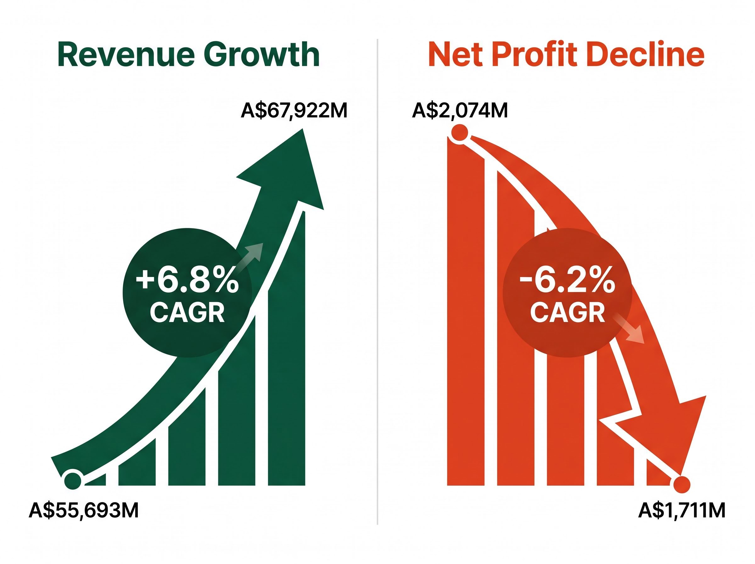 The Woolworths Top-Line vs. Bottom-Line Divergence
