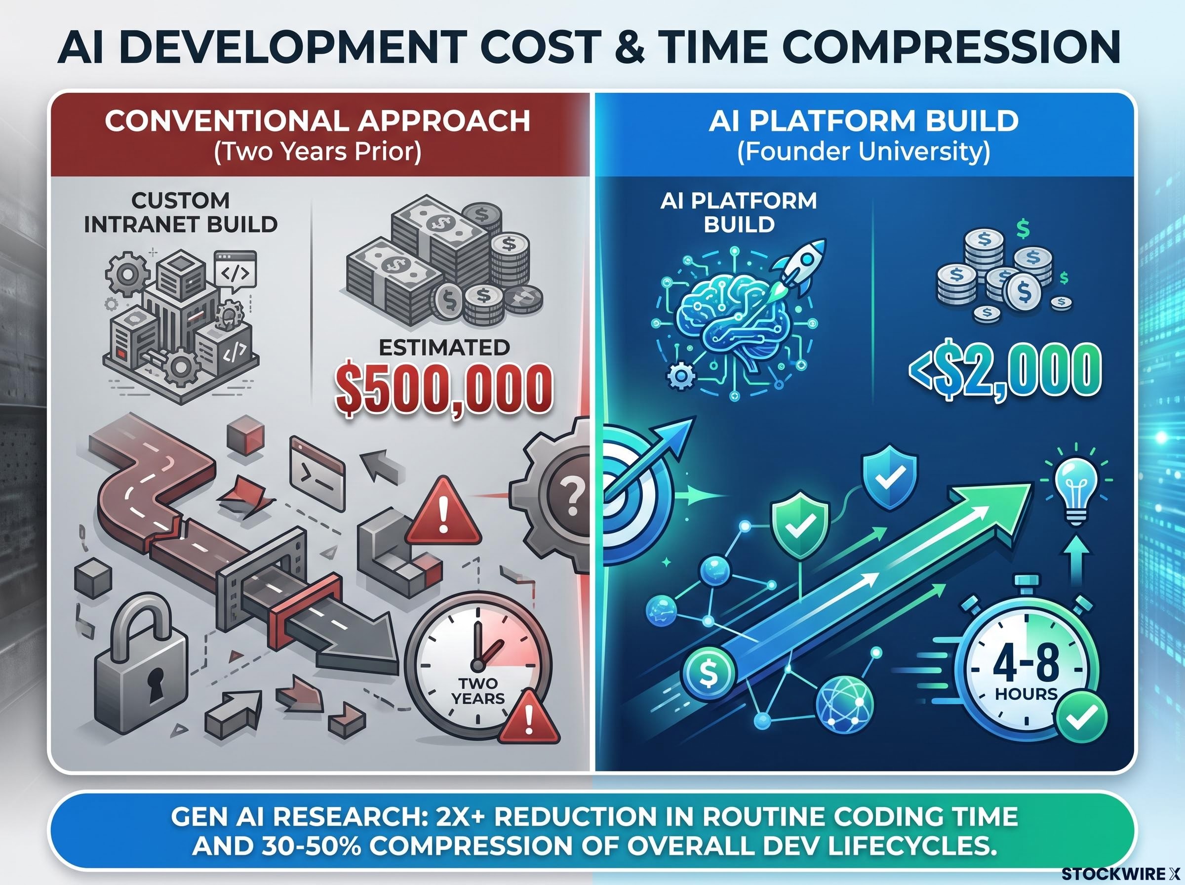 AI Development Cost & Time Compression