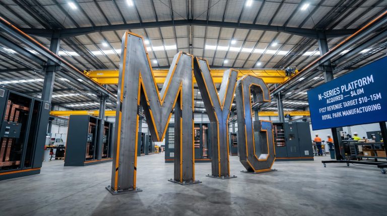 Industrial warehouse interior view