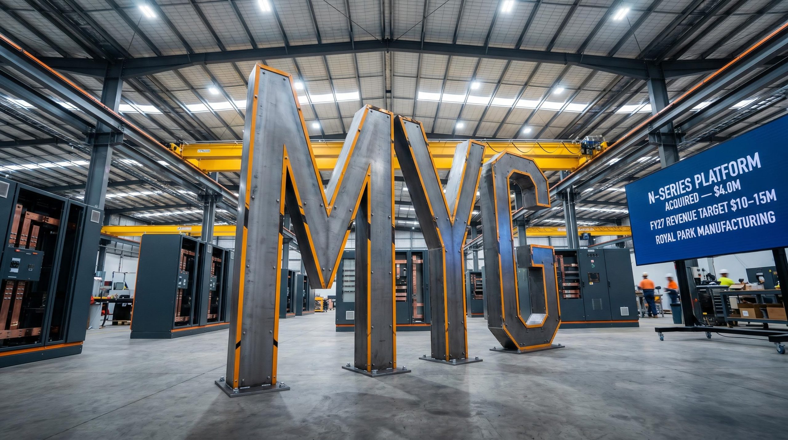 Industrial warehouse interior view