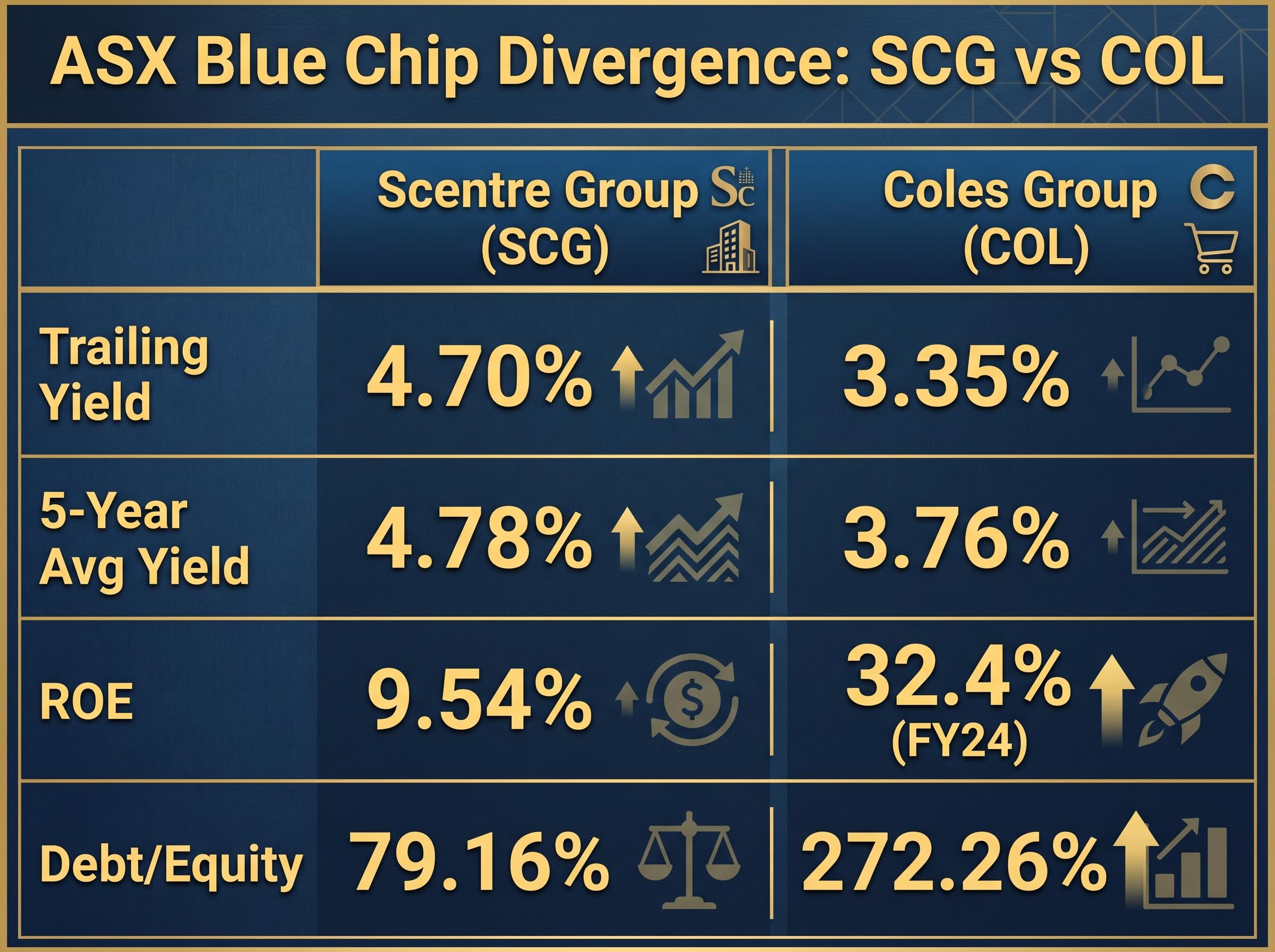 SCG vs COL: Key Income Metrics Comparison