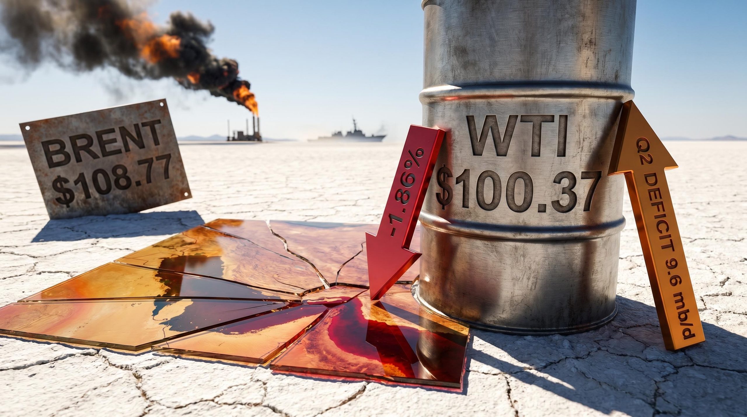 WTI crude at $100.37 as Hormuz closure and Kirishi refinery strike create a global oil market supply paradox
