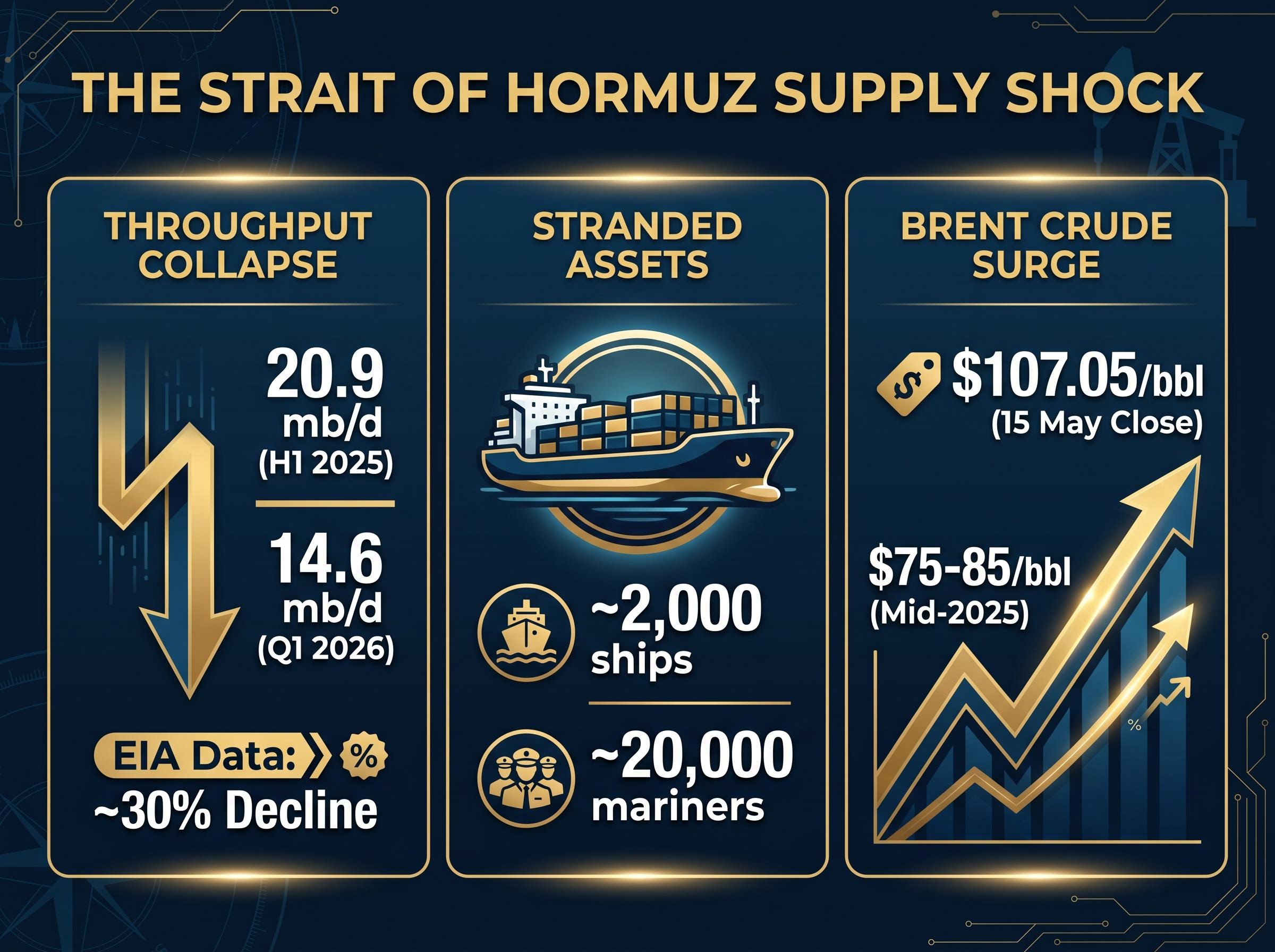 Strait of Hormuz Crisis: Key Supply Shock Metrics