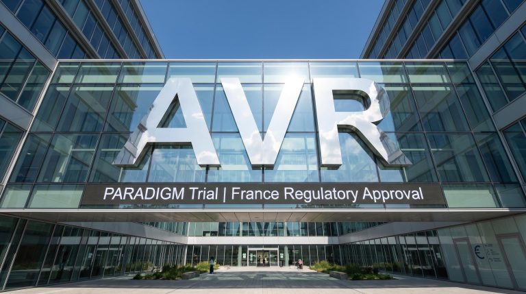 Glass facade with AVR sign