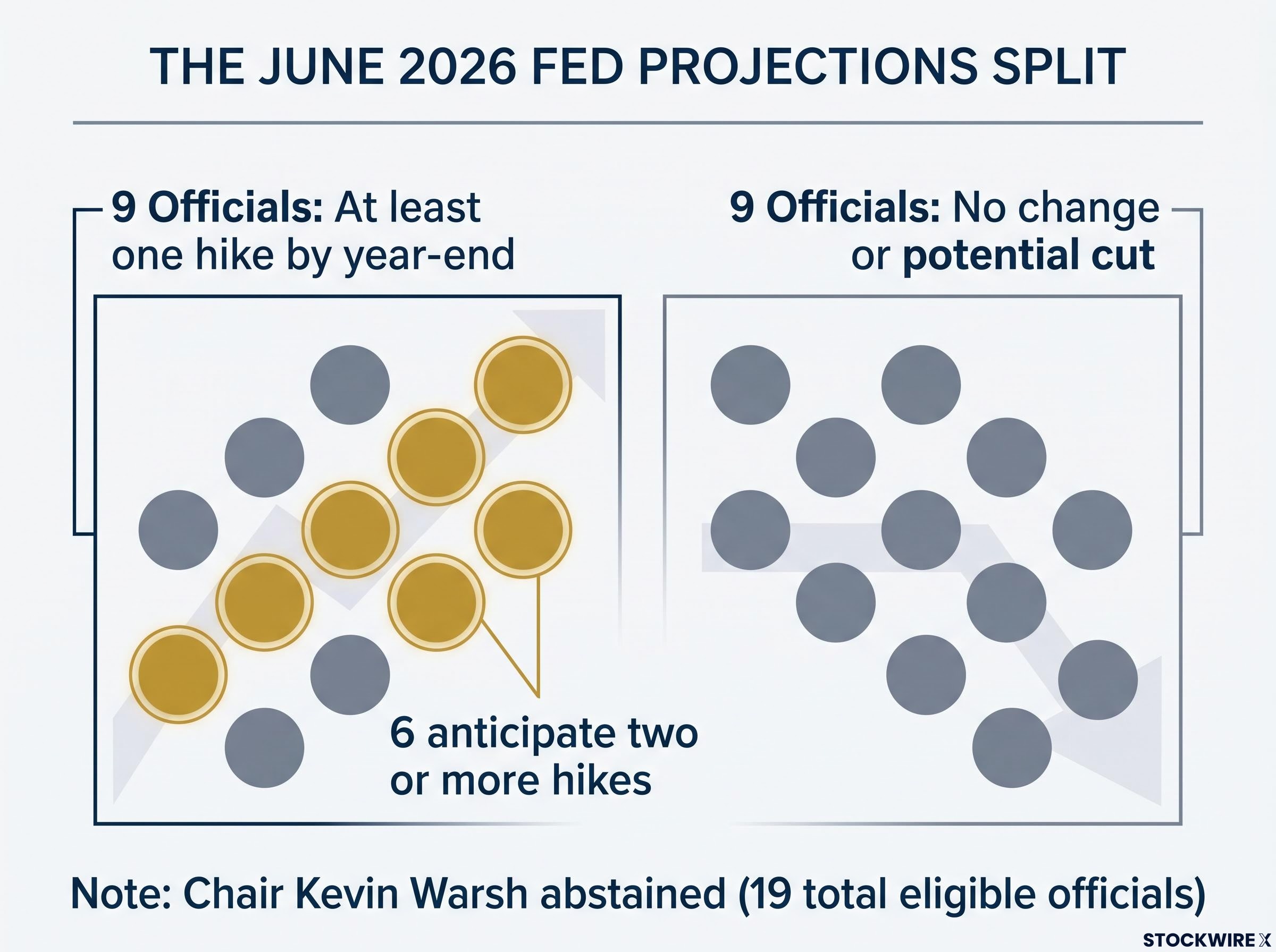 The June 2026 Fed Projections Split