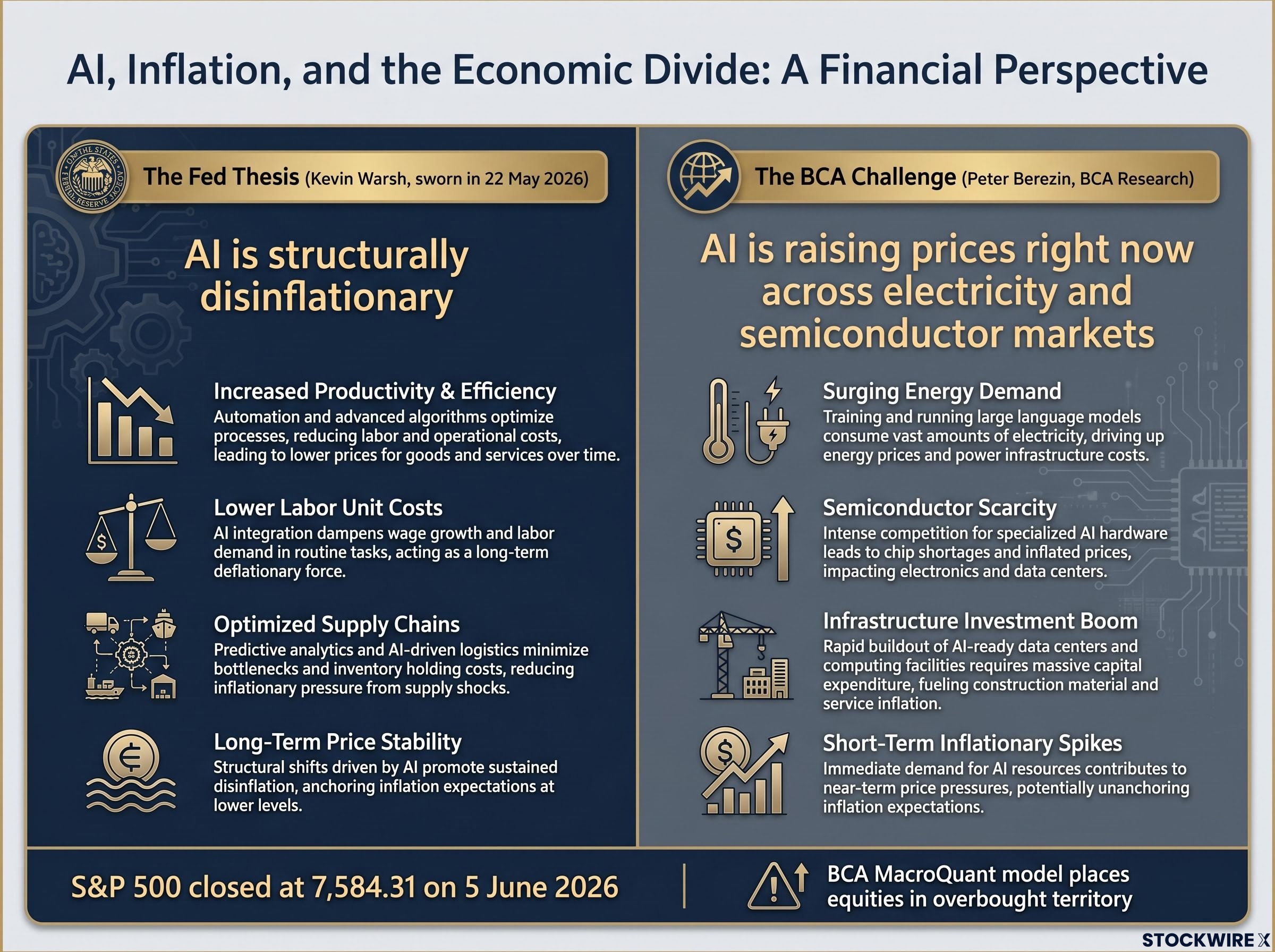 The AI Inflation Debate: Warsh vs. Berezin