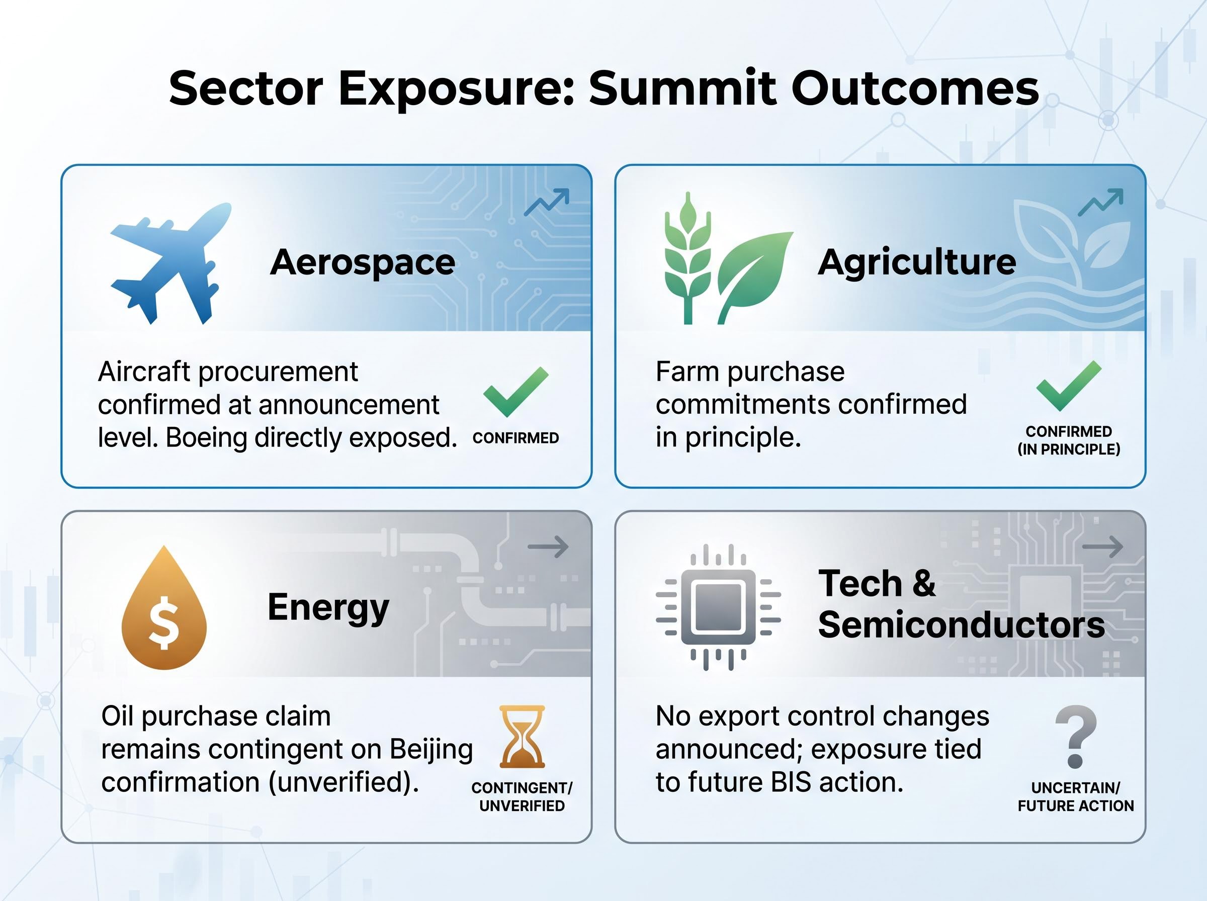 Sector Exposure and Summit Outcomes