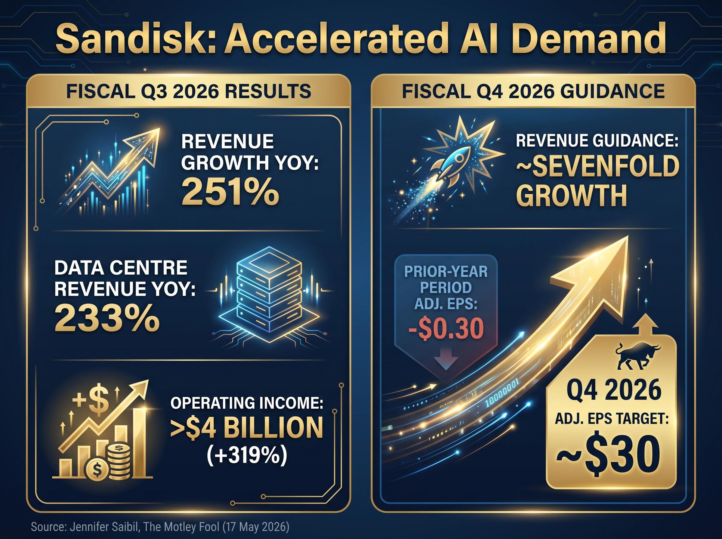 Sandisk Triple-Digit Growth & EPS Shift