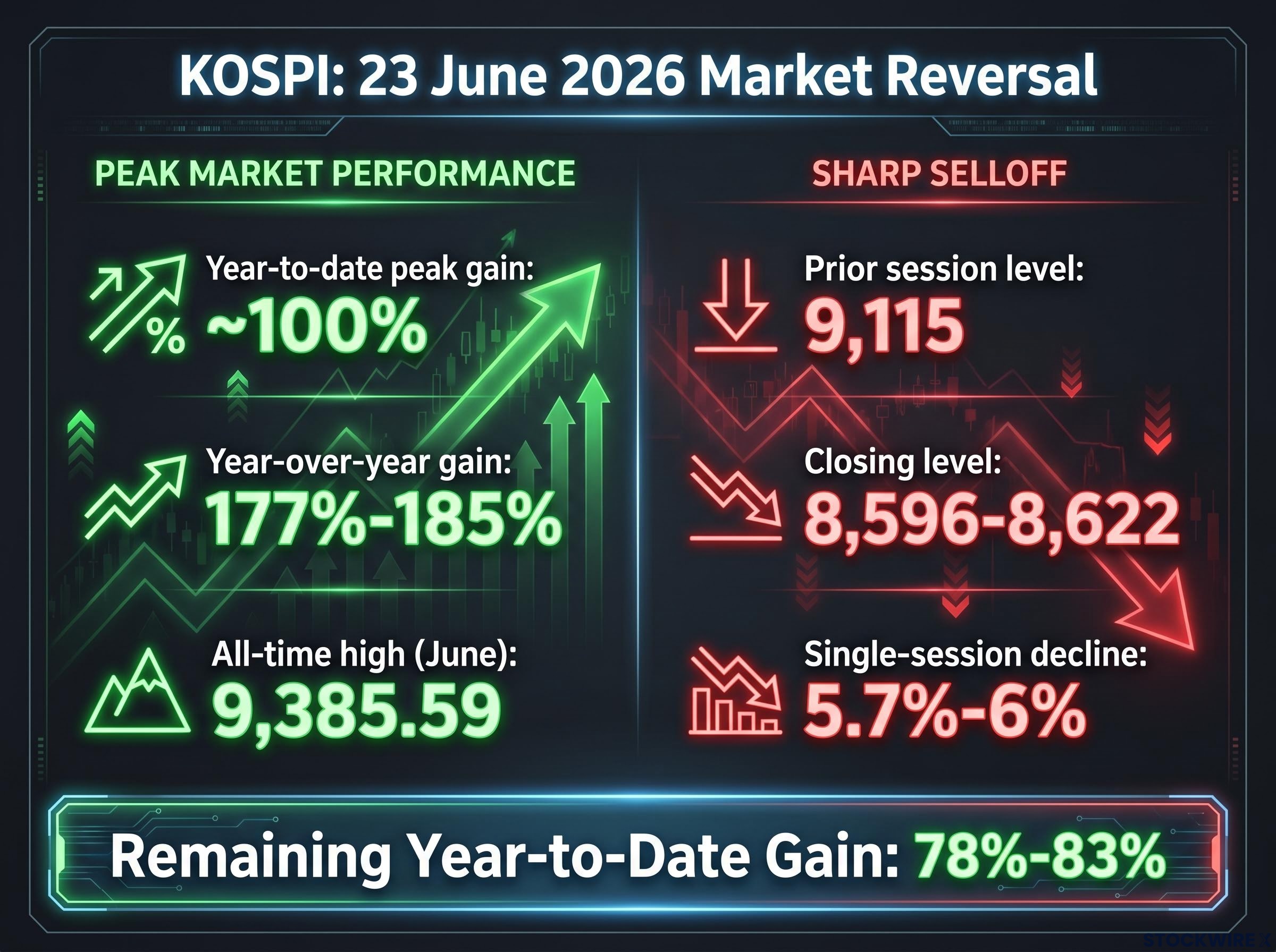 KOSPI's Historic Reversal: The Numbers Behind the 23 June 2026 Selloff