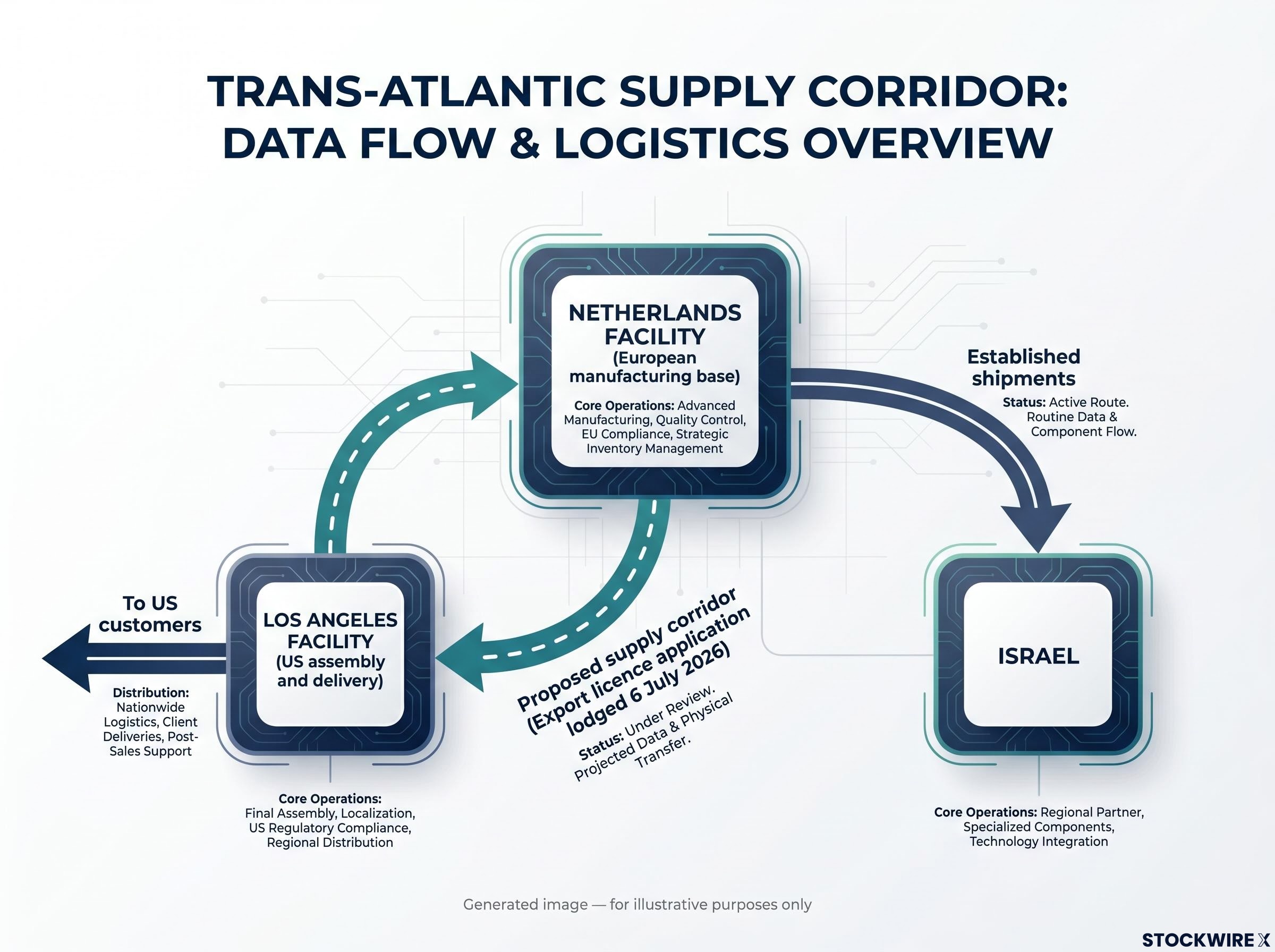 Trans-Atlantic Supply Corridor Flowchart