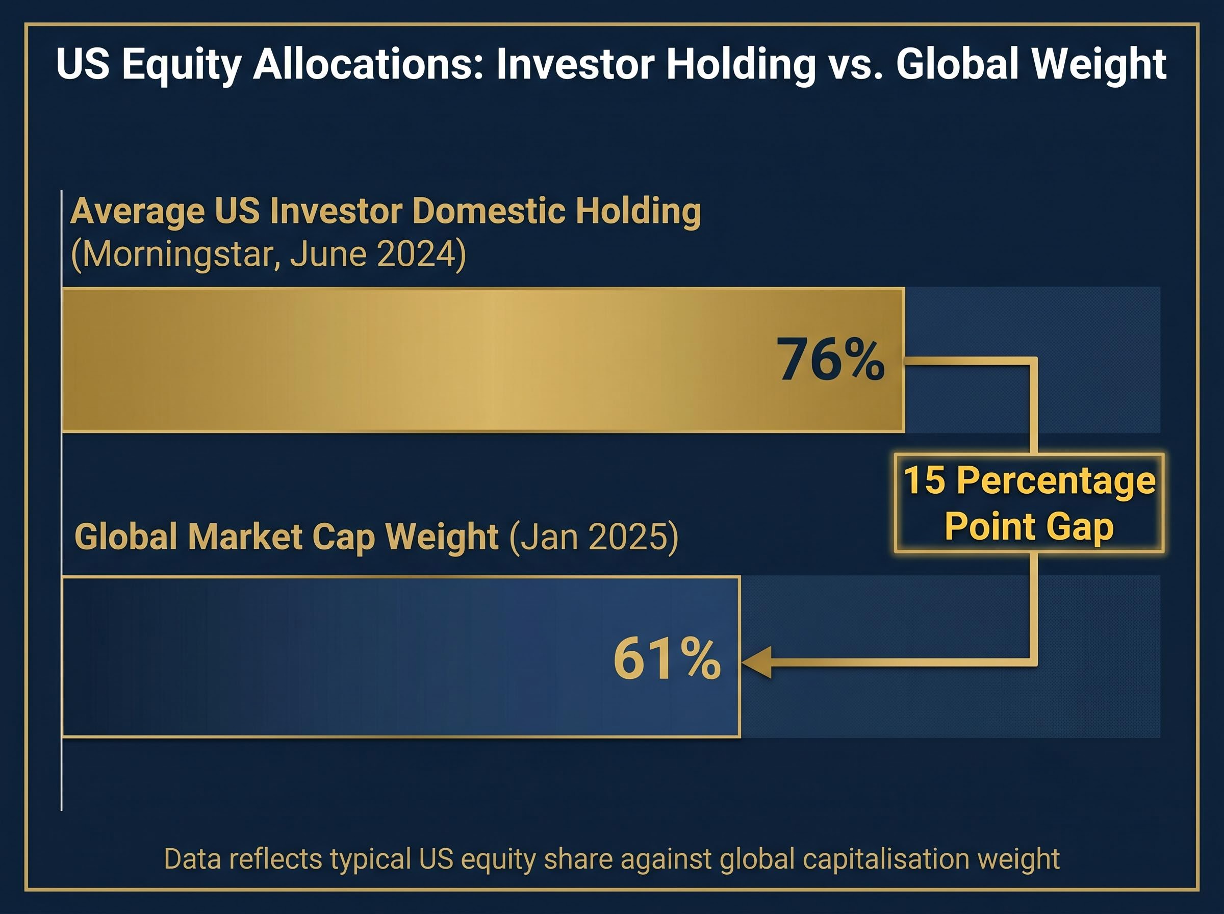 The US Equity Home Bias Gap