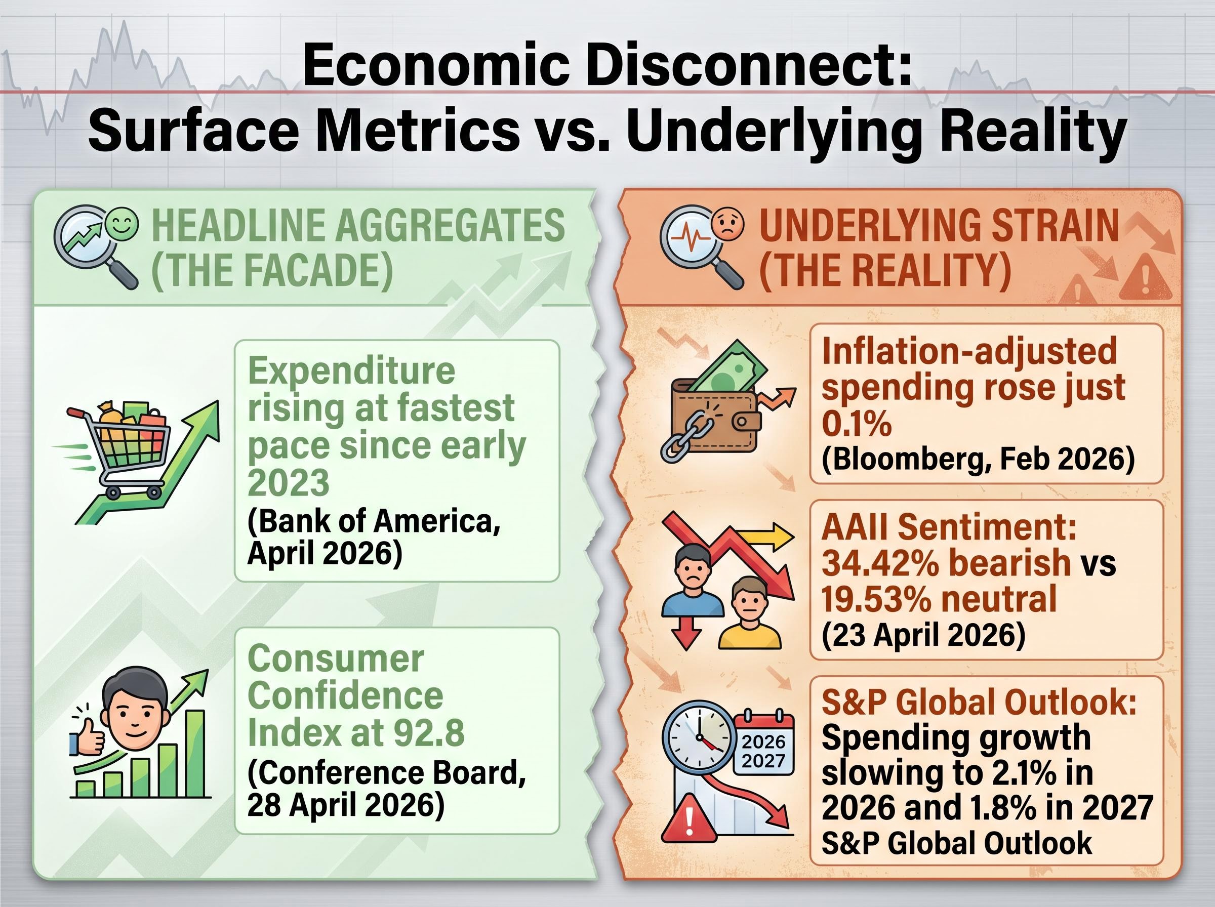 The Economic Disconnect: Surface Strength vs. Underlying Strain