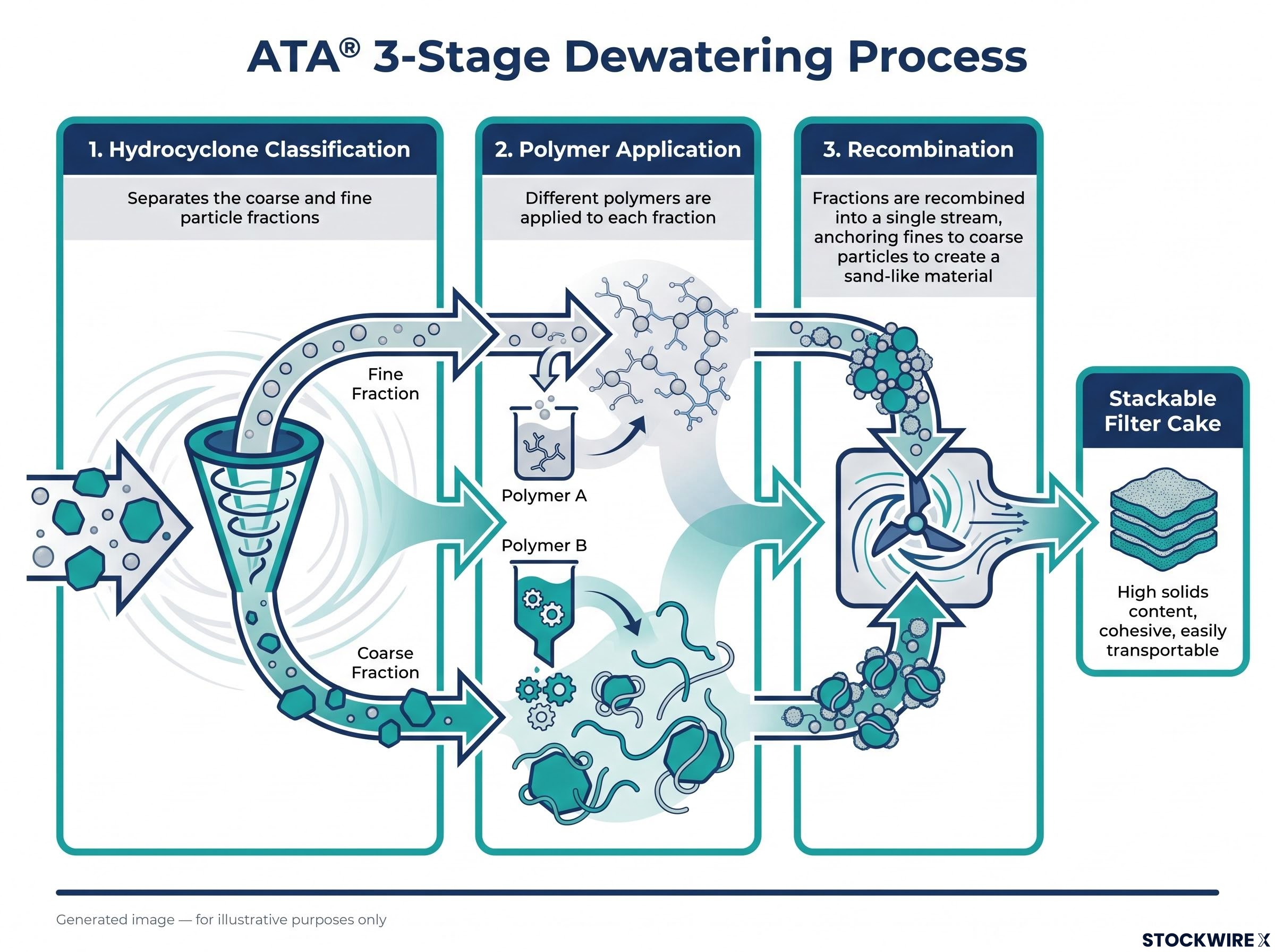 The ATA® Tailings Dewatering 3-Stage Process