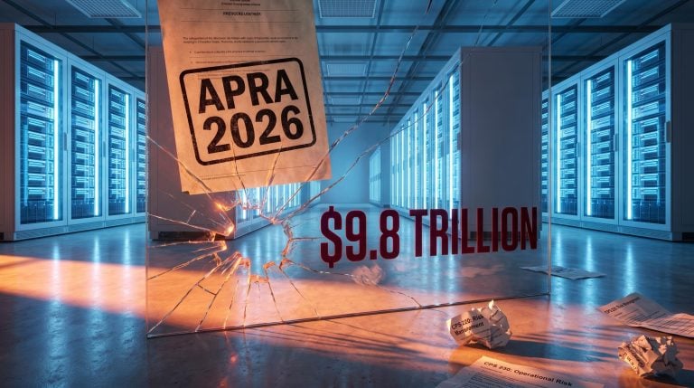 APRA AI risk warning 2026 with $9.8 trillion figure as governance frameworks crack under AI deployment pressure