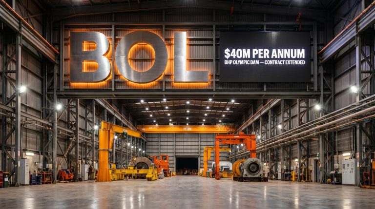 industrial facility with sign