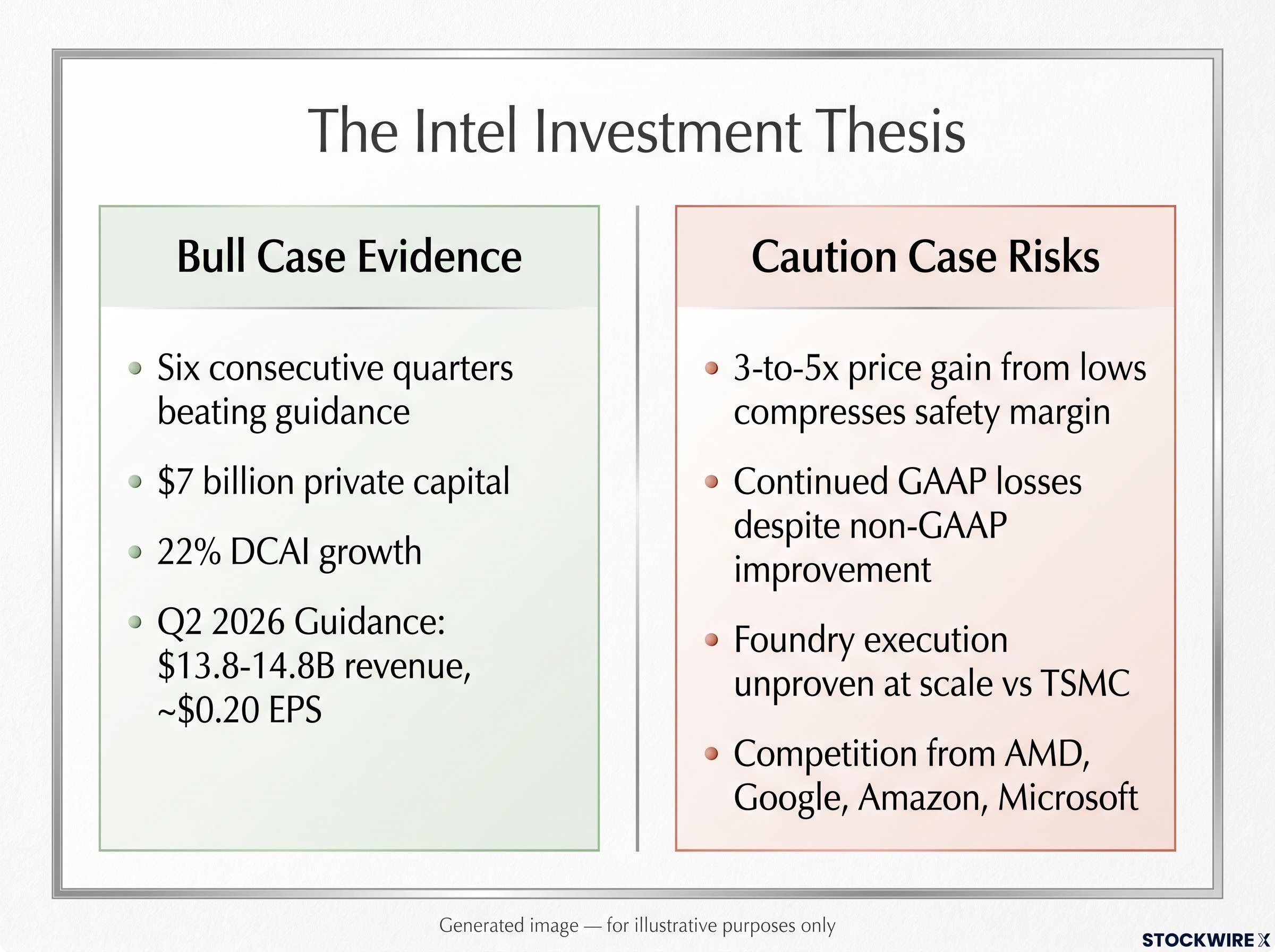 The Intel Thesis: Bull vs Caution Cases