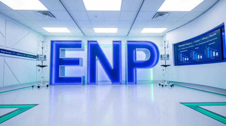 Large blue ENP letters