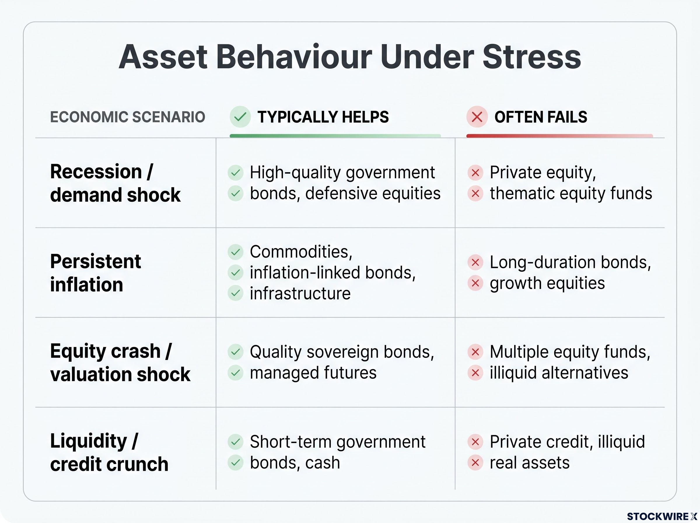 Asset Behaviour Under Macro Stress