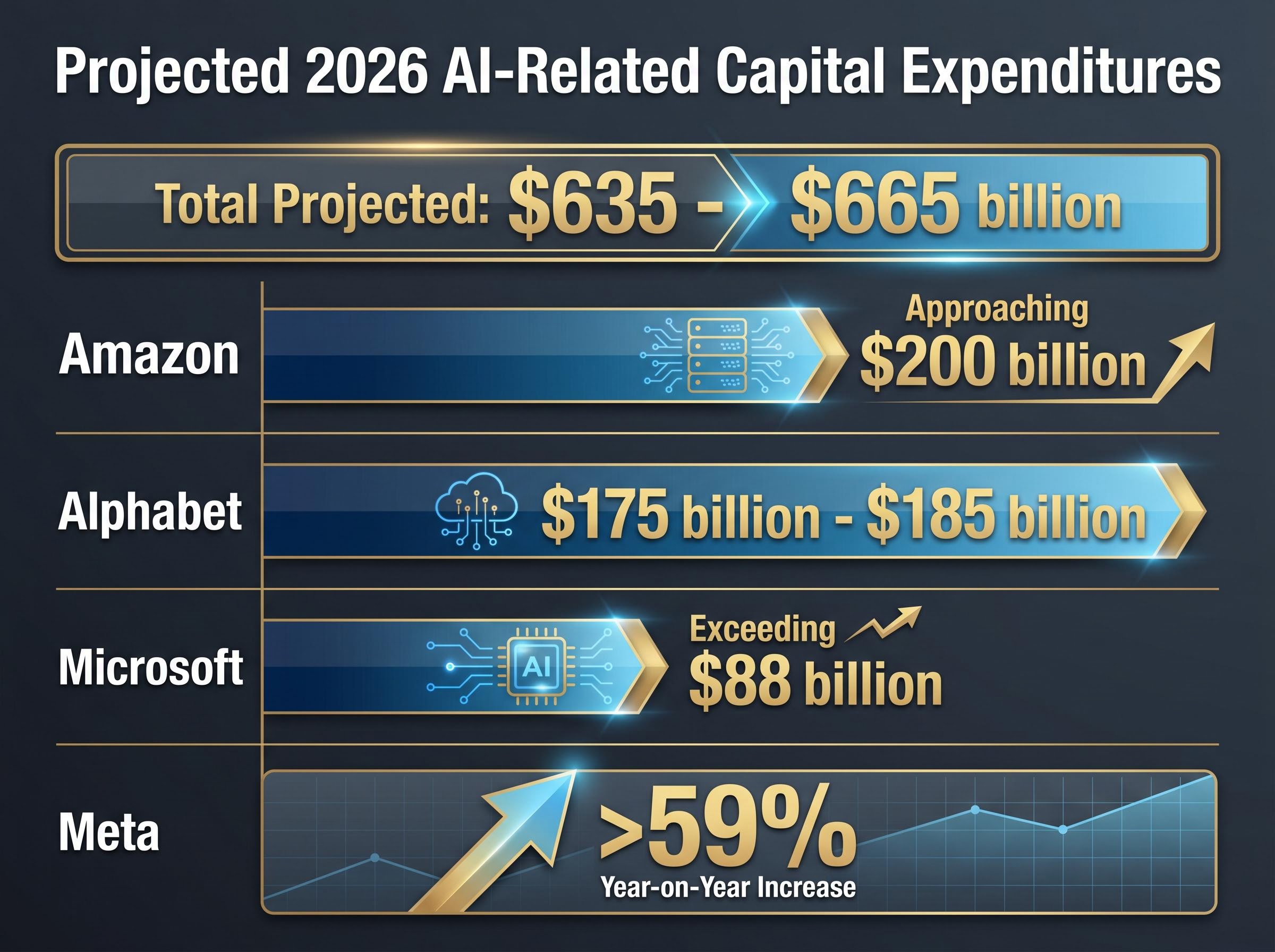 2026 AI Infrastructure Projected Capital Expenditures