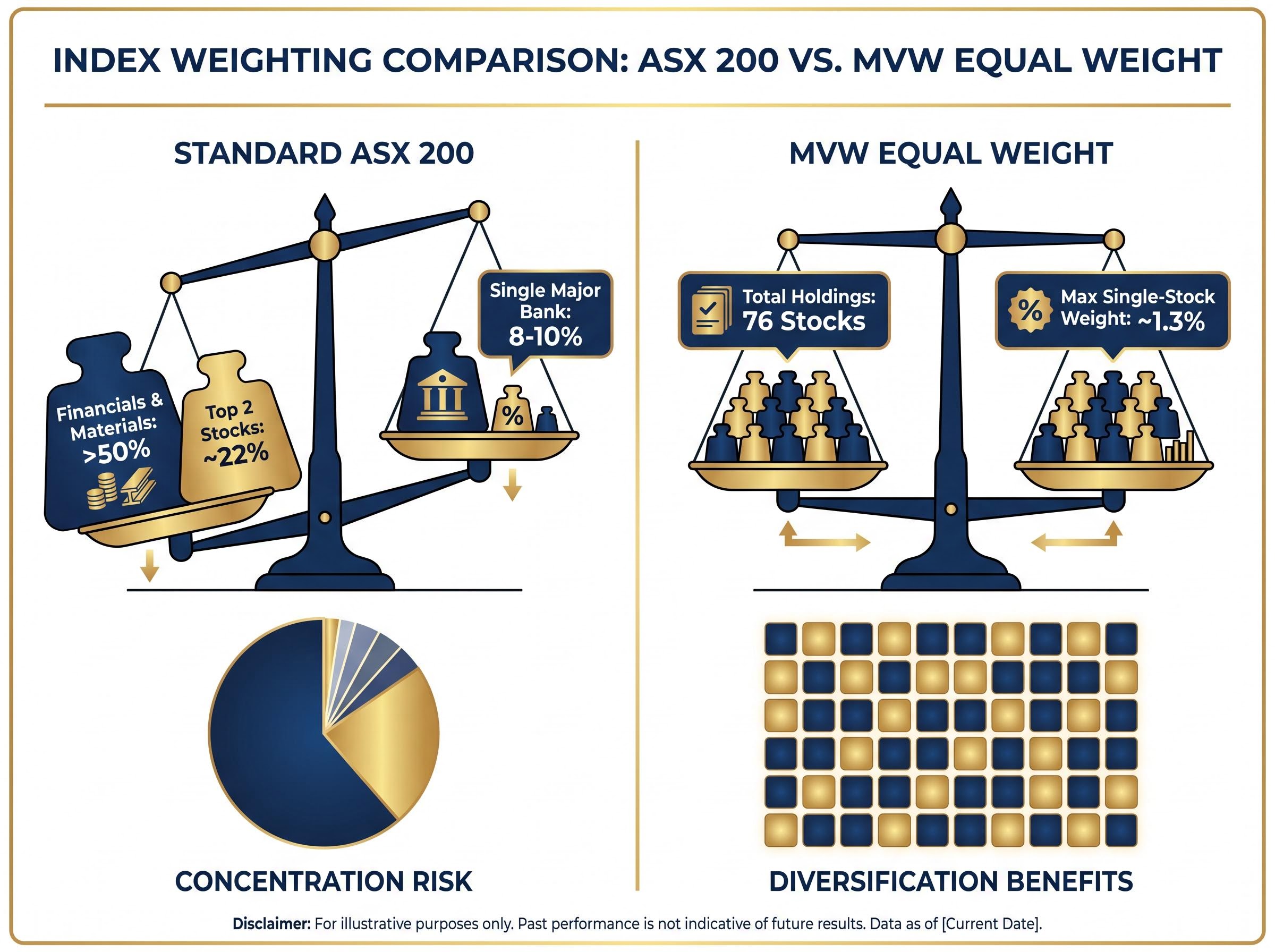 The Cap-Weight Concentration Problem vs. Equal Weight Solution