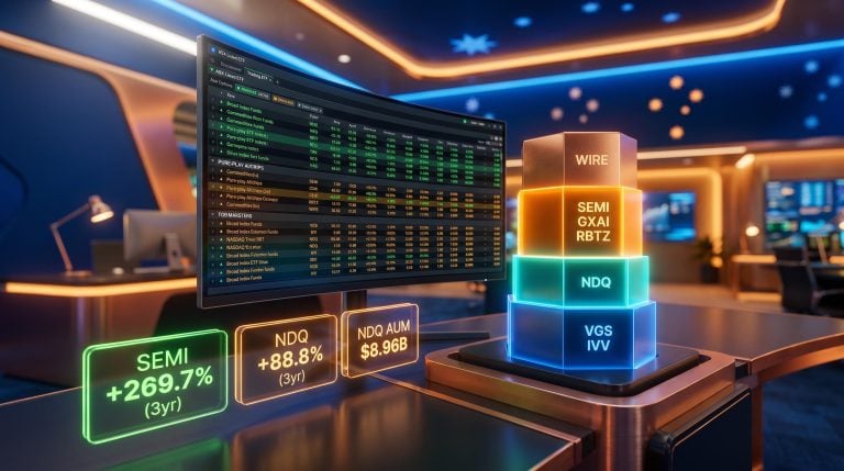 ASX AI ETF spectrum from broad index to SEMI's 269.7% three-year return — how to invest in AI