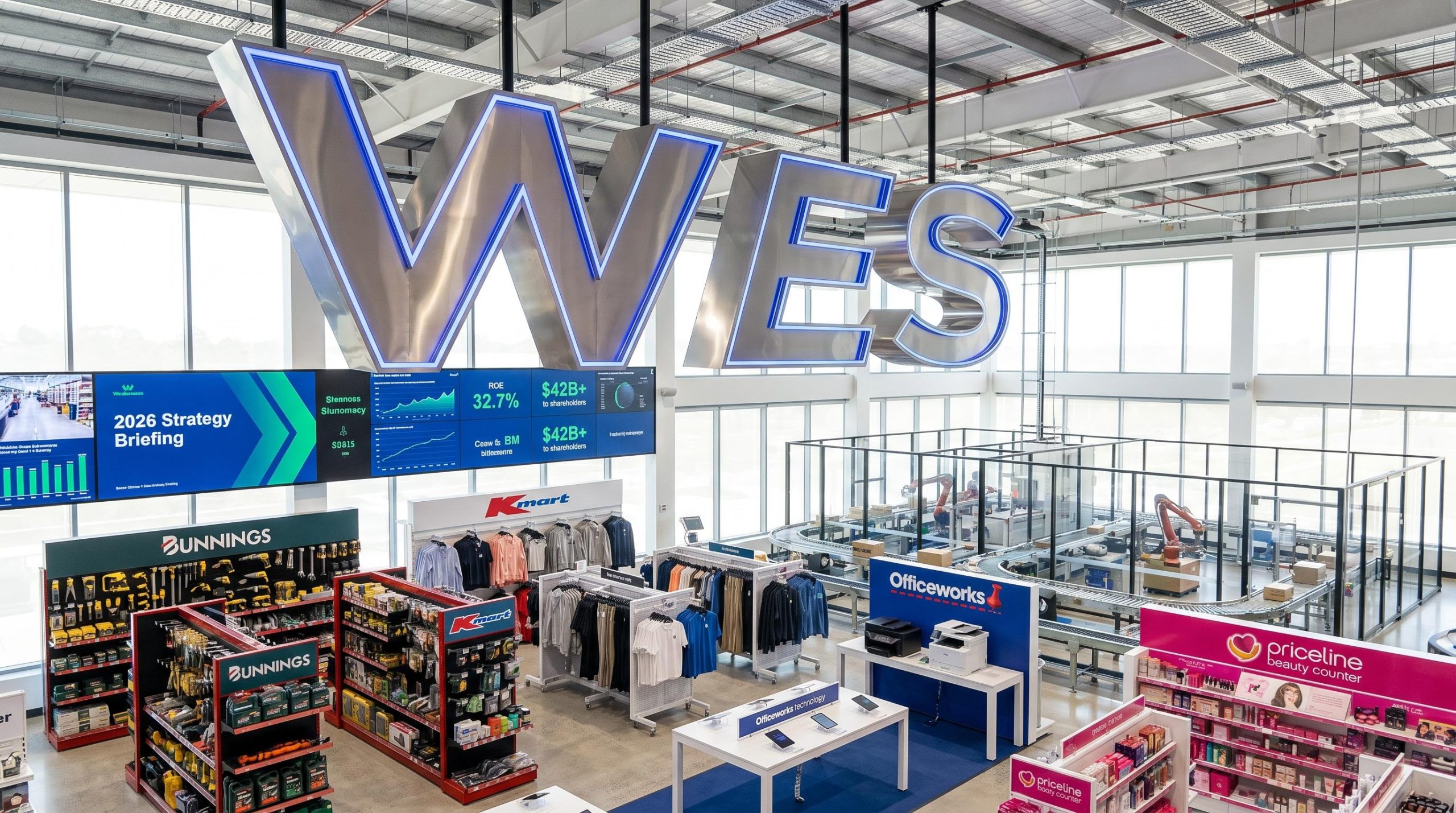 Retail display with logo