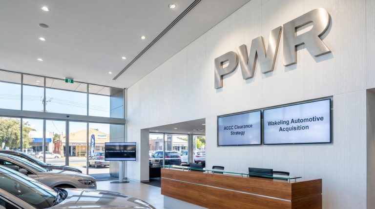 car dealership reception area