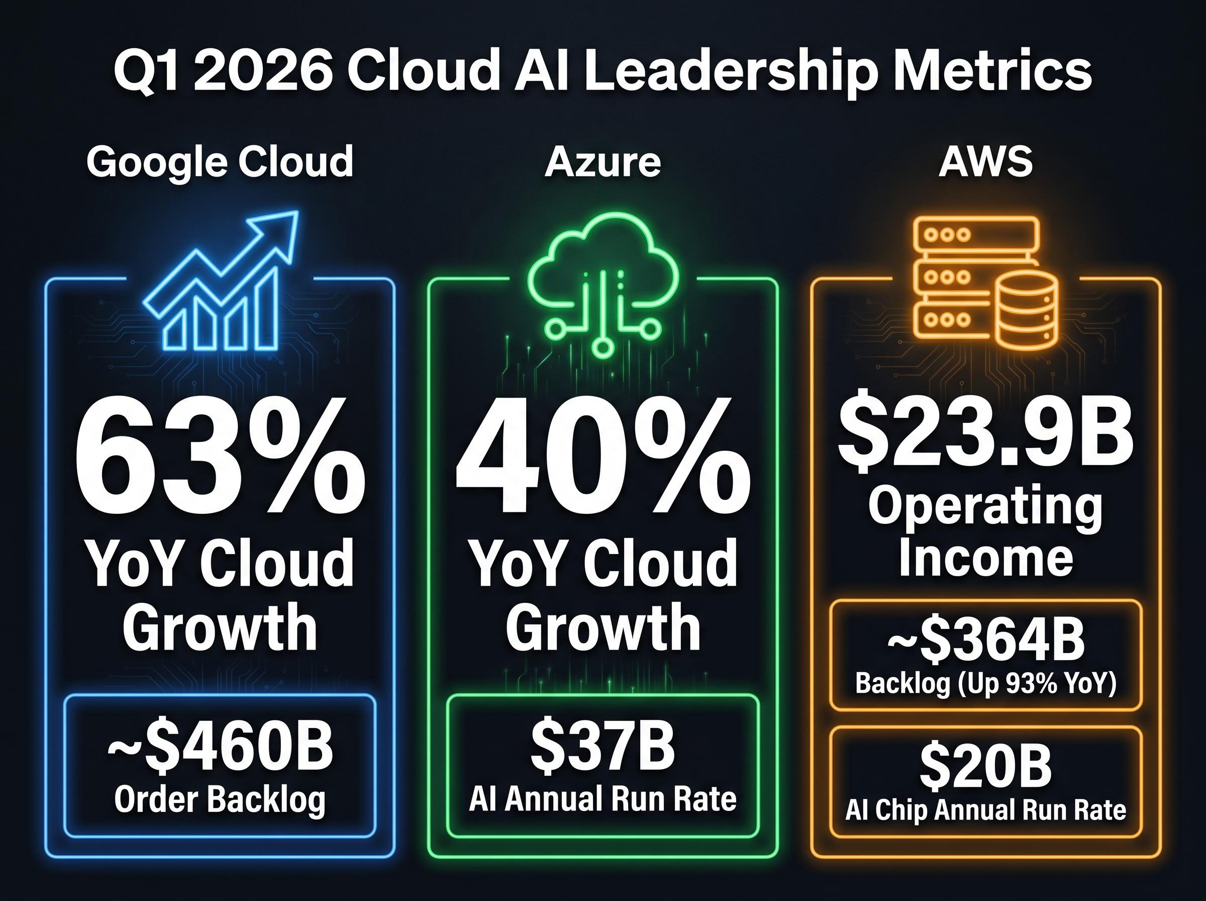 Q1 2026 Cloud AI Growth & Backlog Comparison