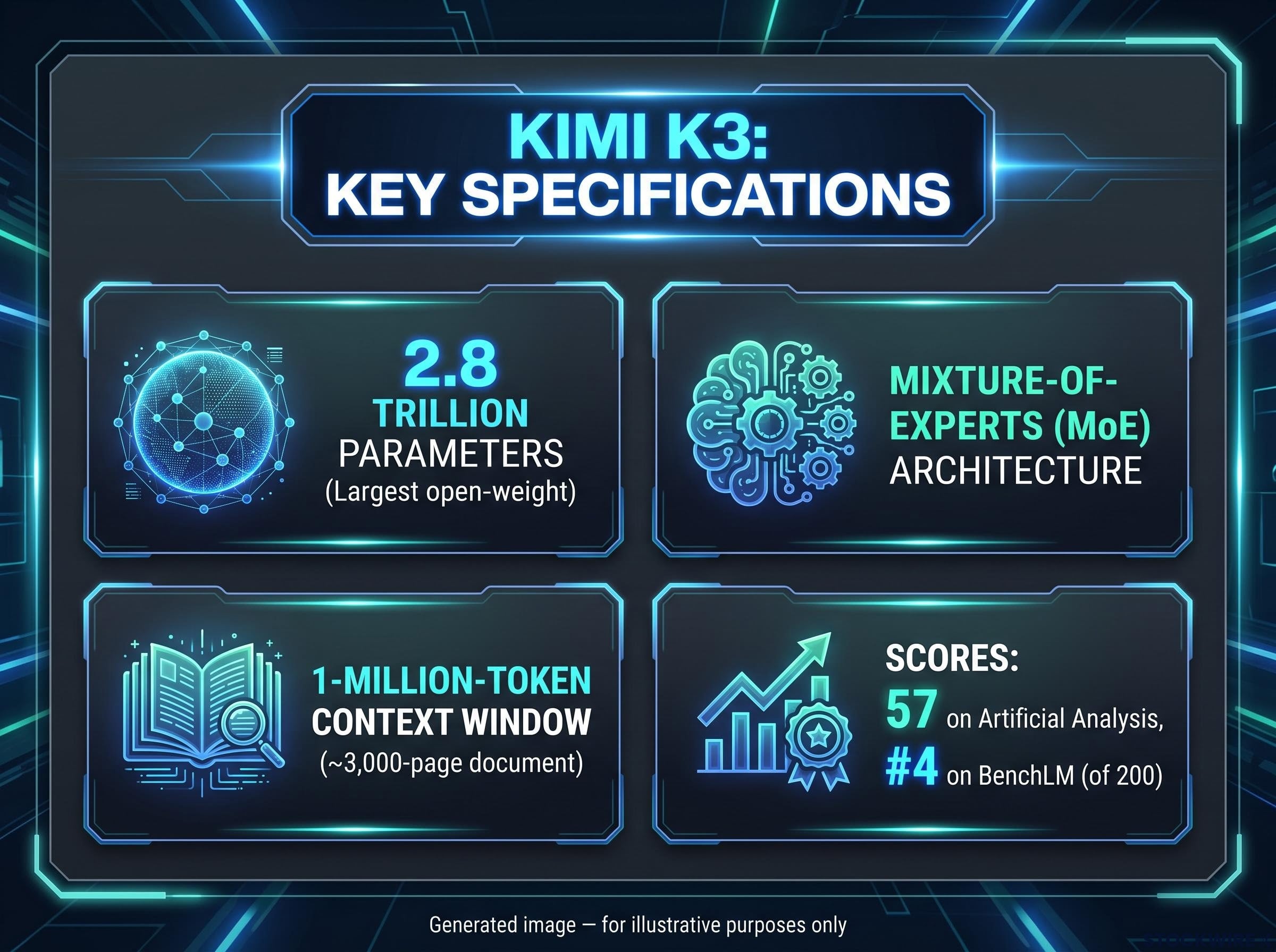 Kimi K3 Specifications Dashboard