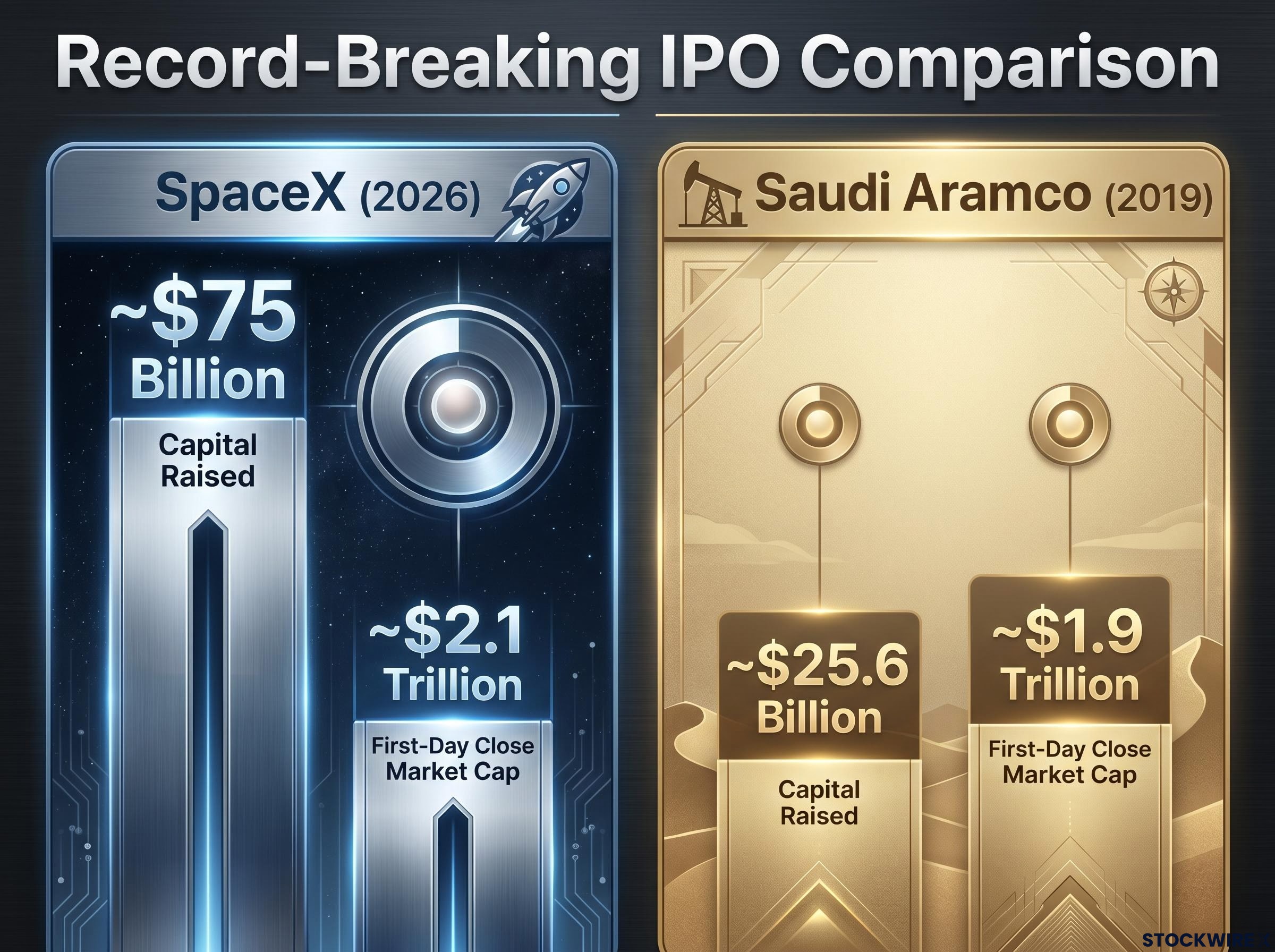 Record-Breaking IPO: SpaceX vs. Saudi Aramco